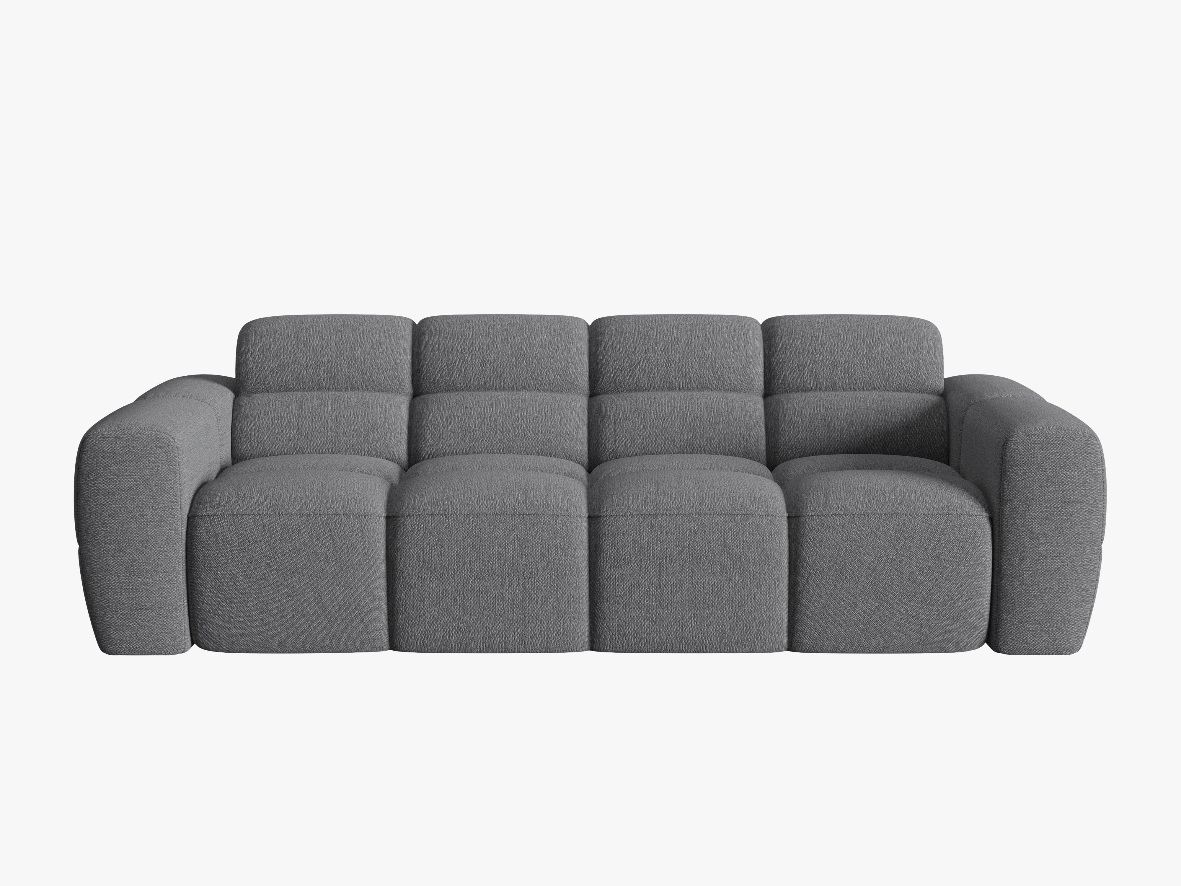 Sofa 4-osobowa LISA ciemnoszary szenil