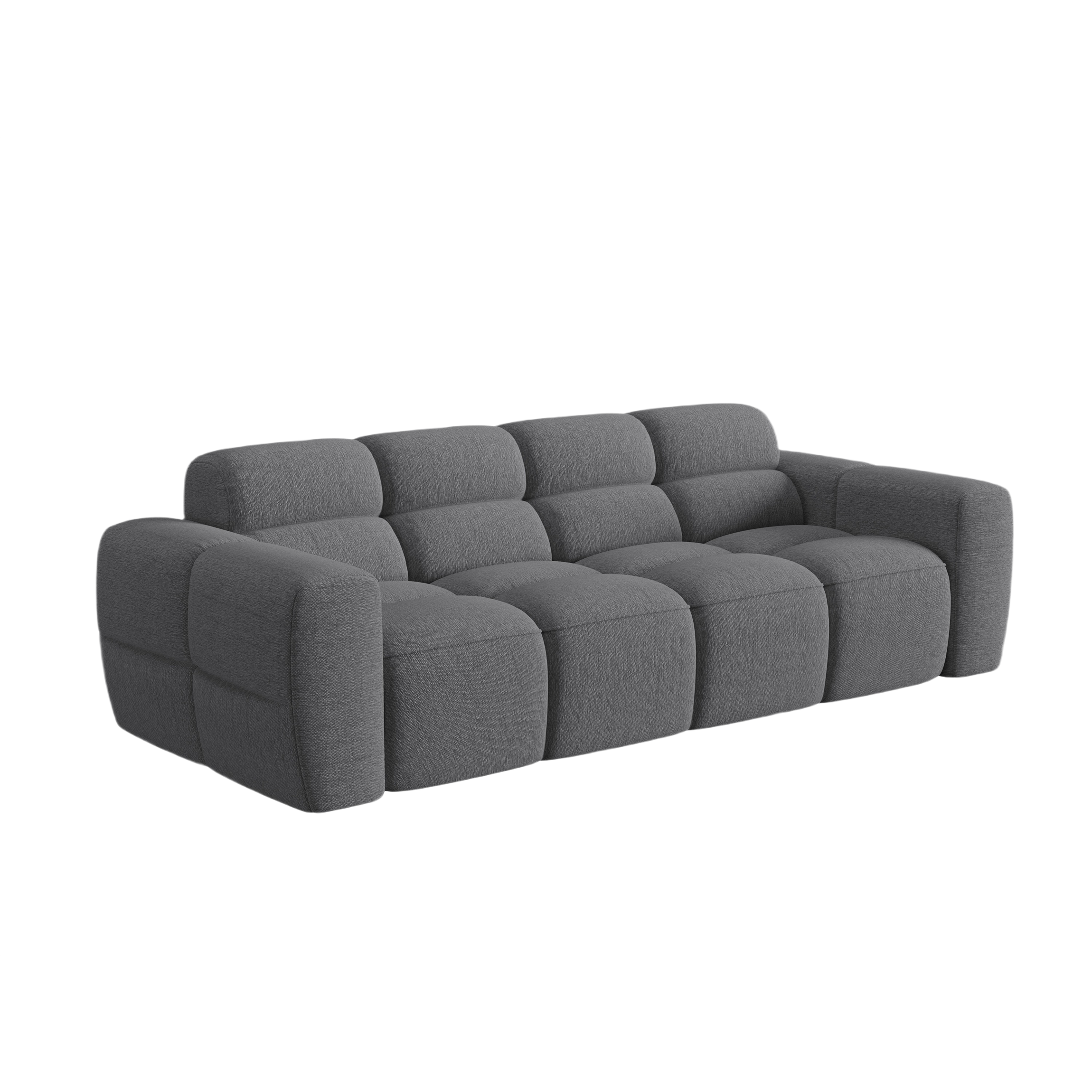 Sofa 4-osobowa LISA ciemnoszary szenil