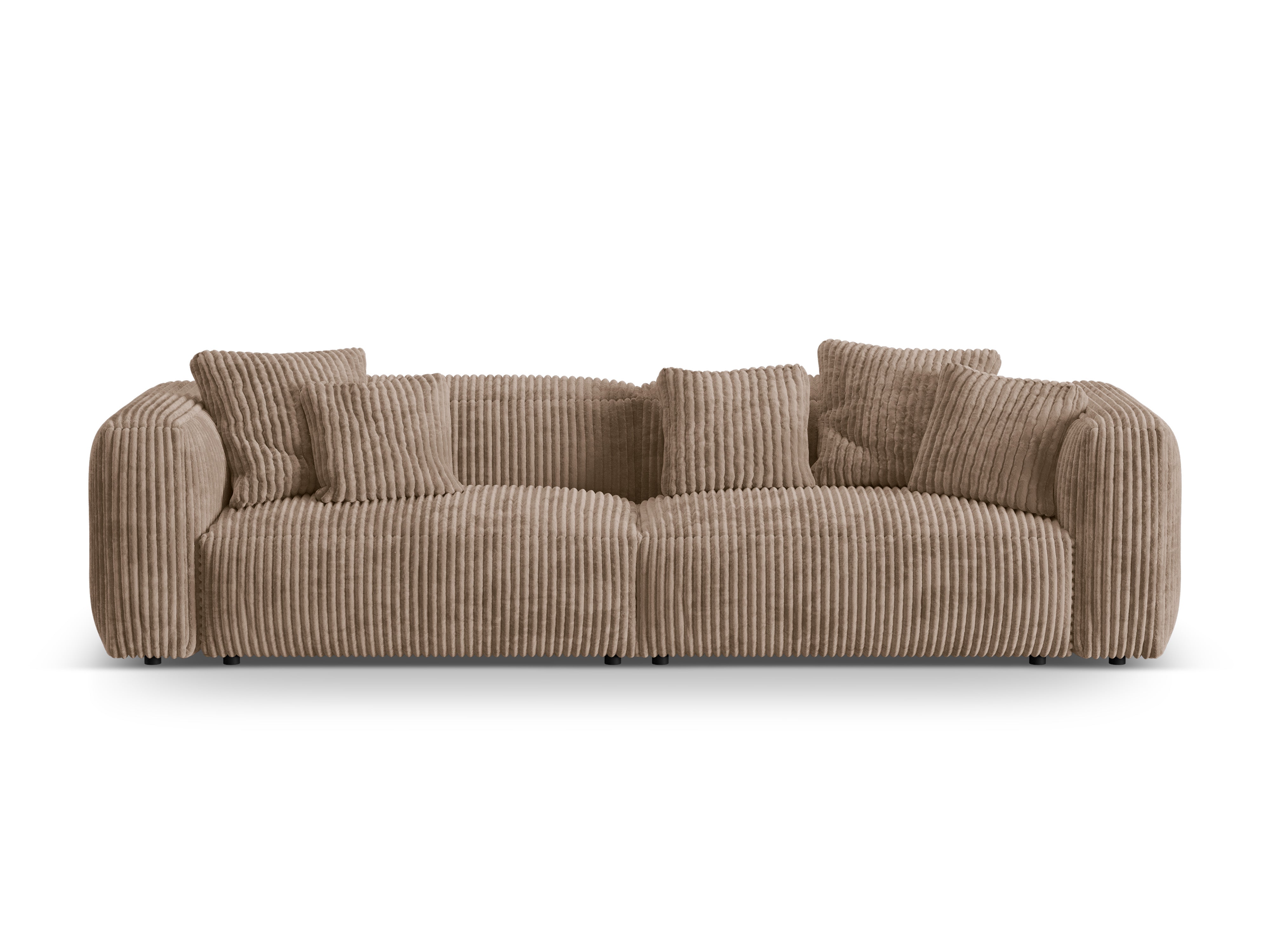 Martina 4-person sofa dark-tone corduroy