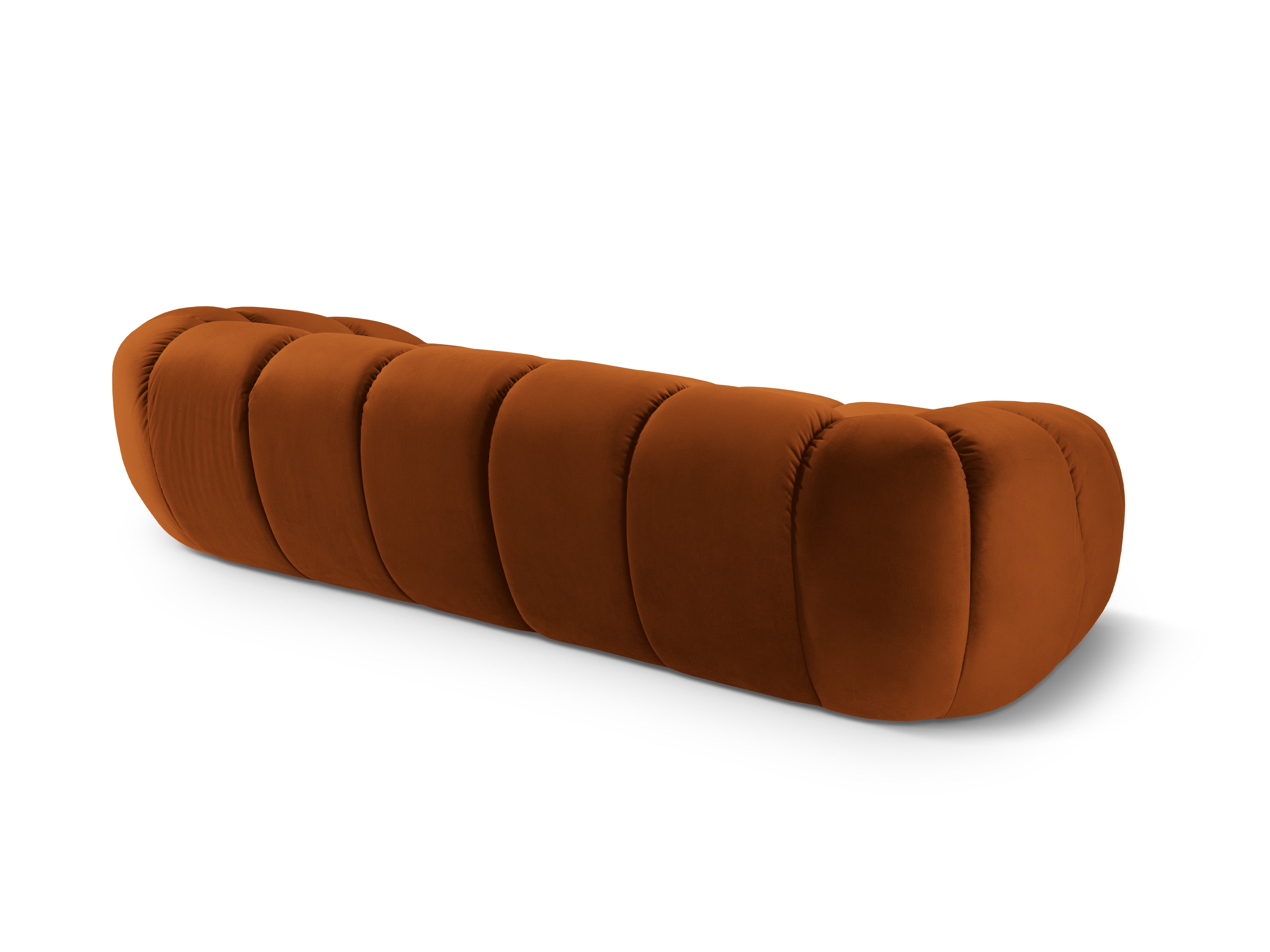 Sofa aksamitna 4-osobowa DIANA terracotta