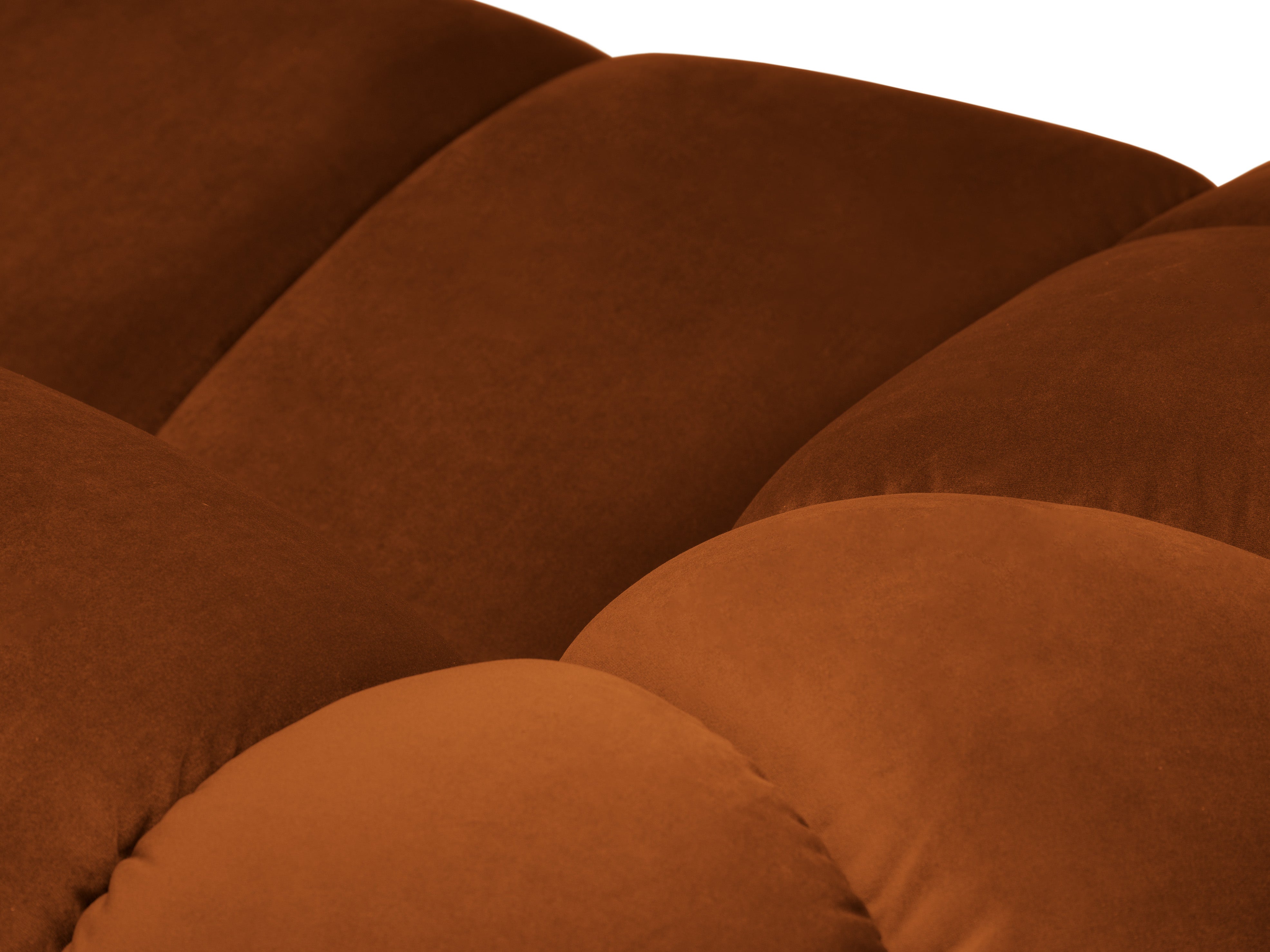 Sofa aksamitna 4-osobowa DIANA terracotta