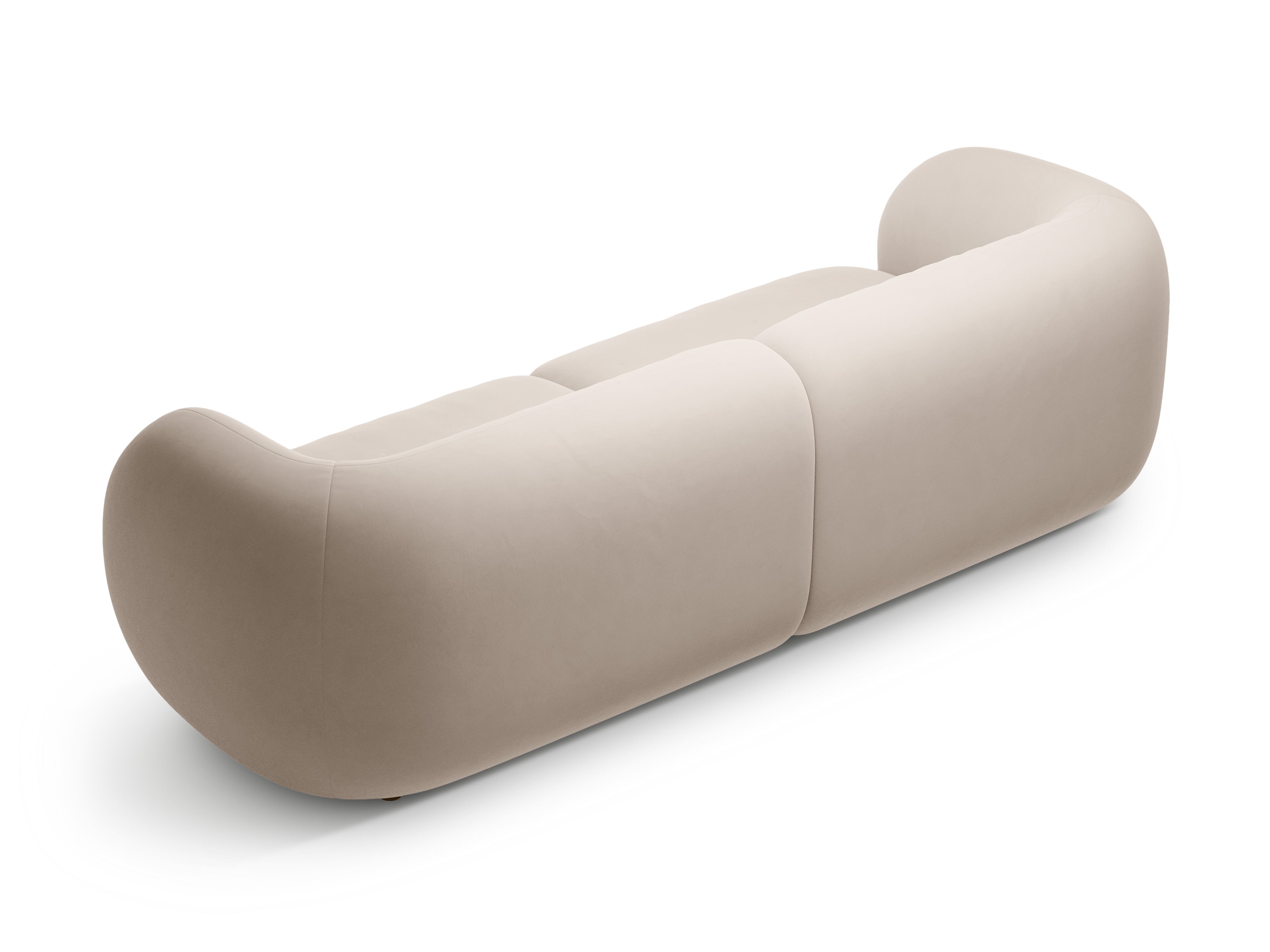 Sofa 4-osobowa aksamitna KATE beżowy
