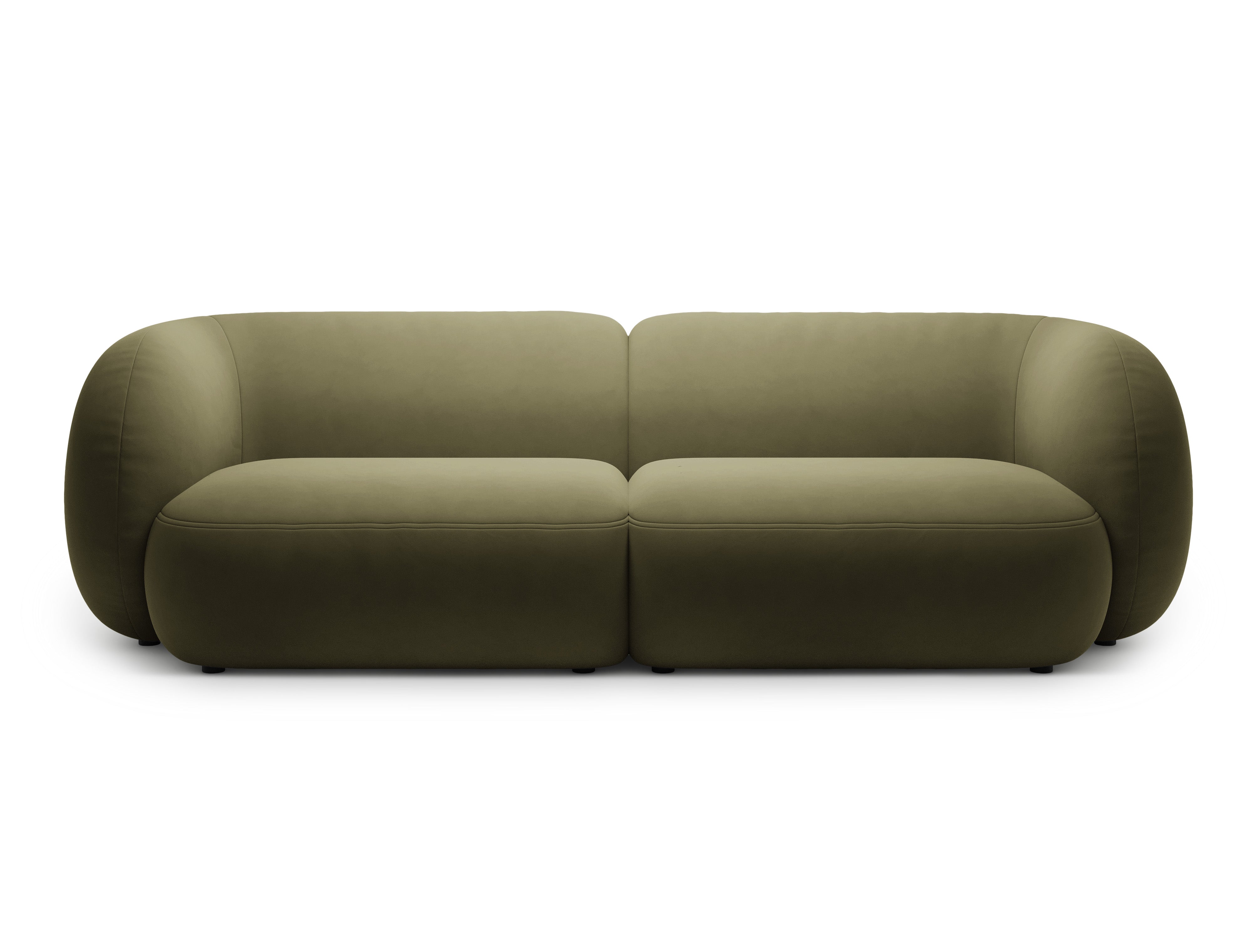 Sofa 4-osobowa aksamitna KATE zielony