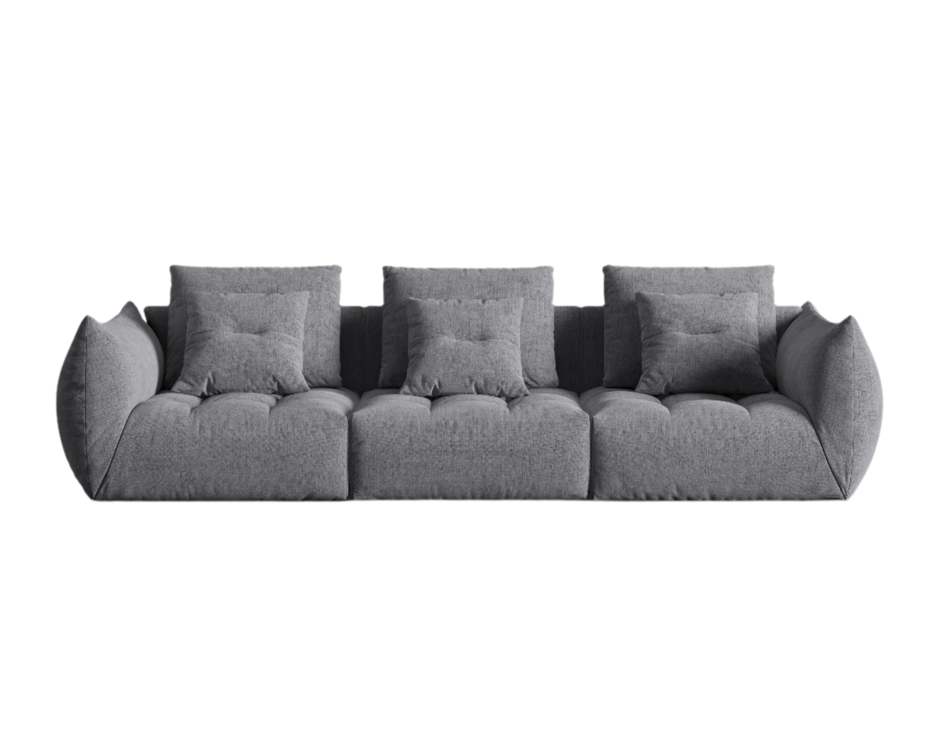 Sofa 4-Sitzer blühen grau