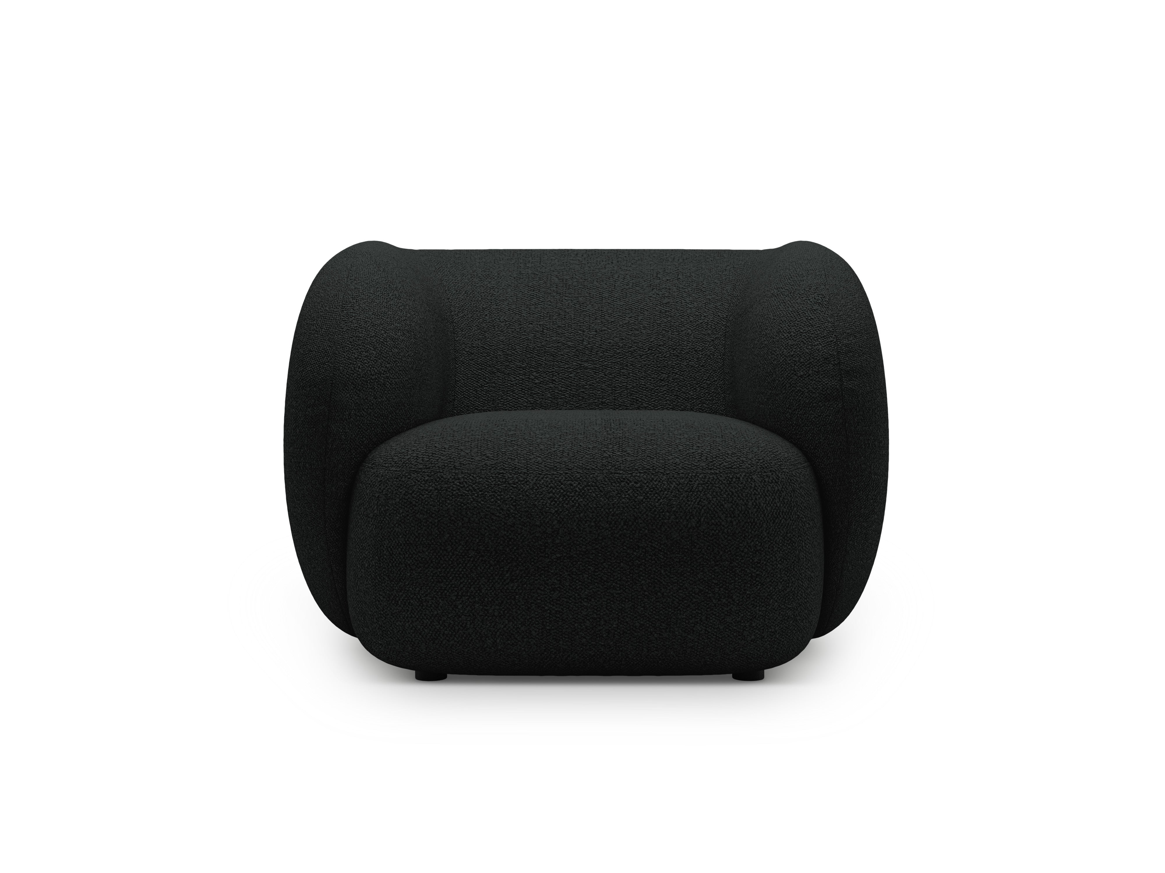 Fotel KATE czarny boucle