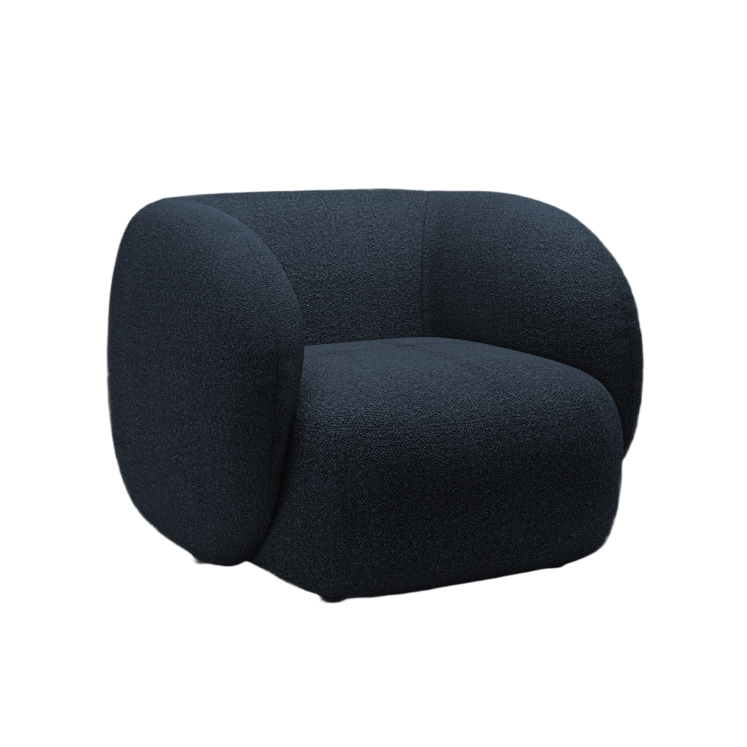 Fotel KATE granatowy boucle