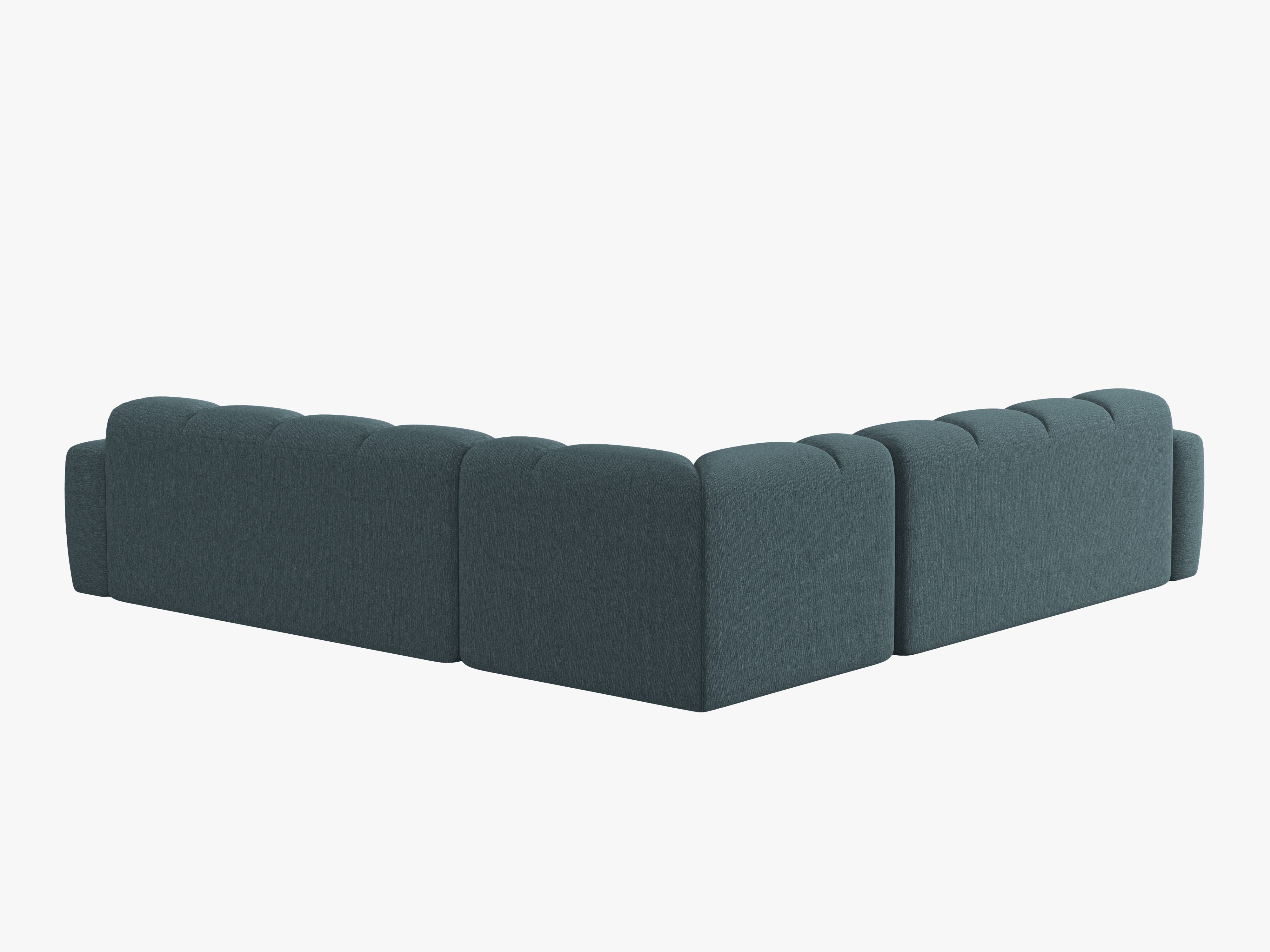 Symmetrical Corner Sofa LISA Light Blue Chenille