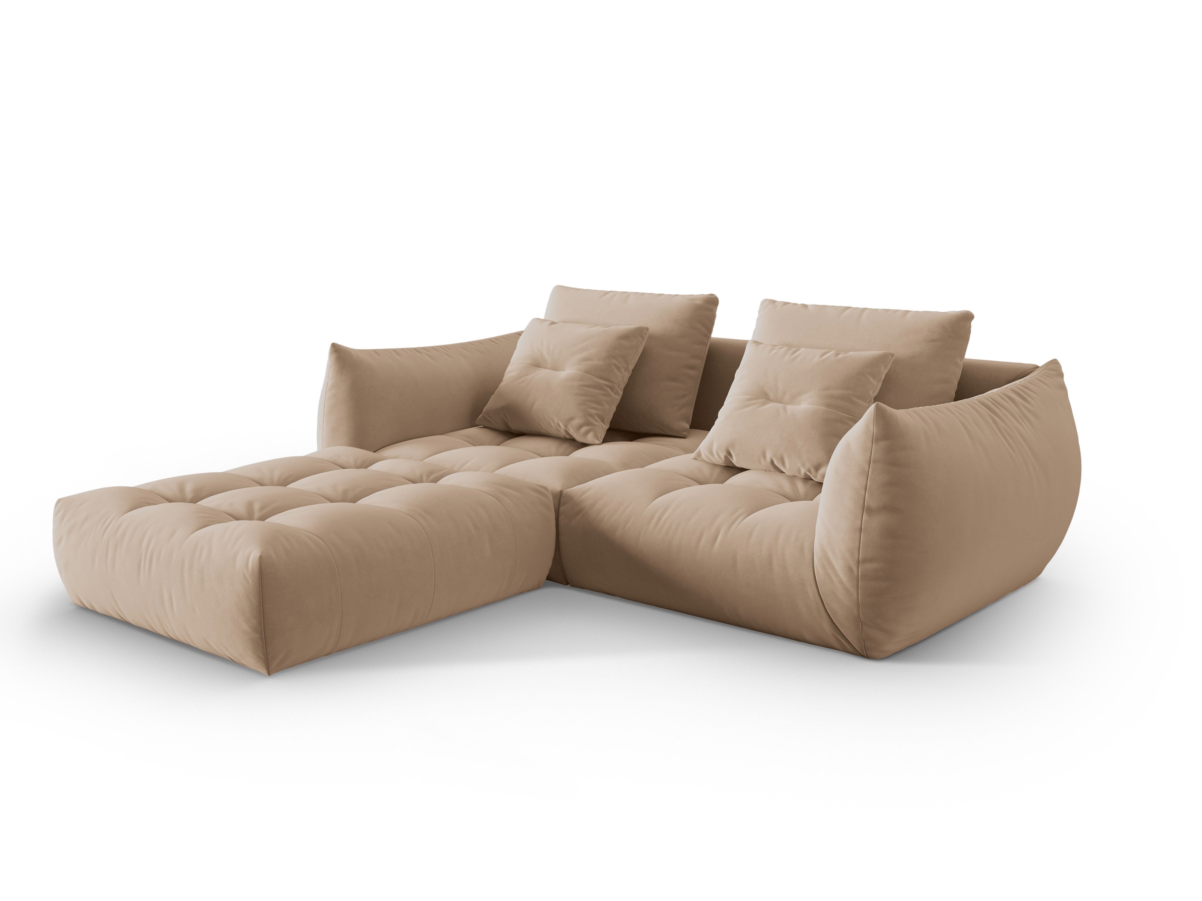 Velvet Modular Sofa, "Bloom", 3 Sitze, Sand, 232x216x95
In Europa gemacht