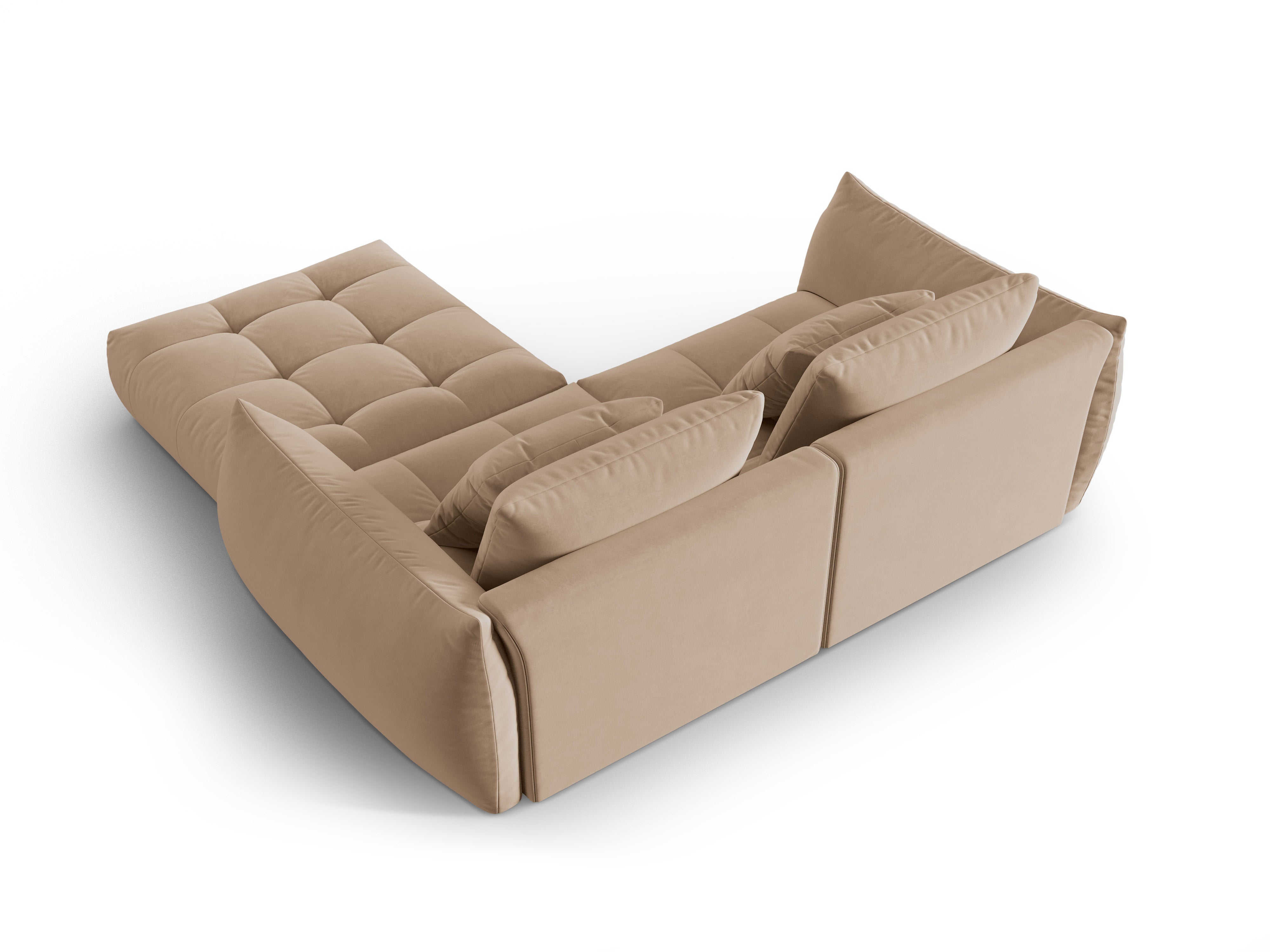 Velvet Modular Sofa, "Bloom", 3 Sitze, Sand, 232x216x95
In Europa gemacht