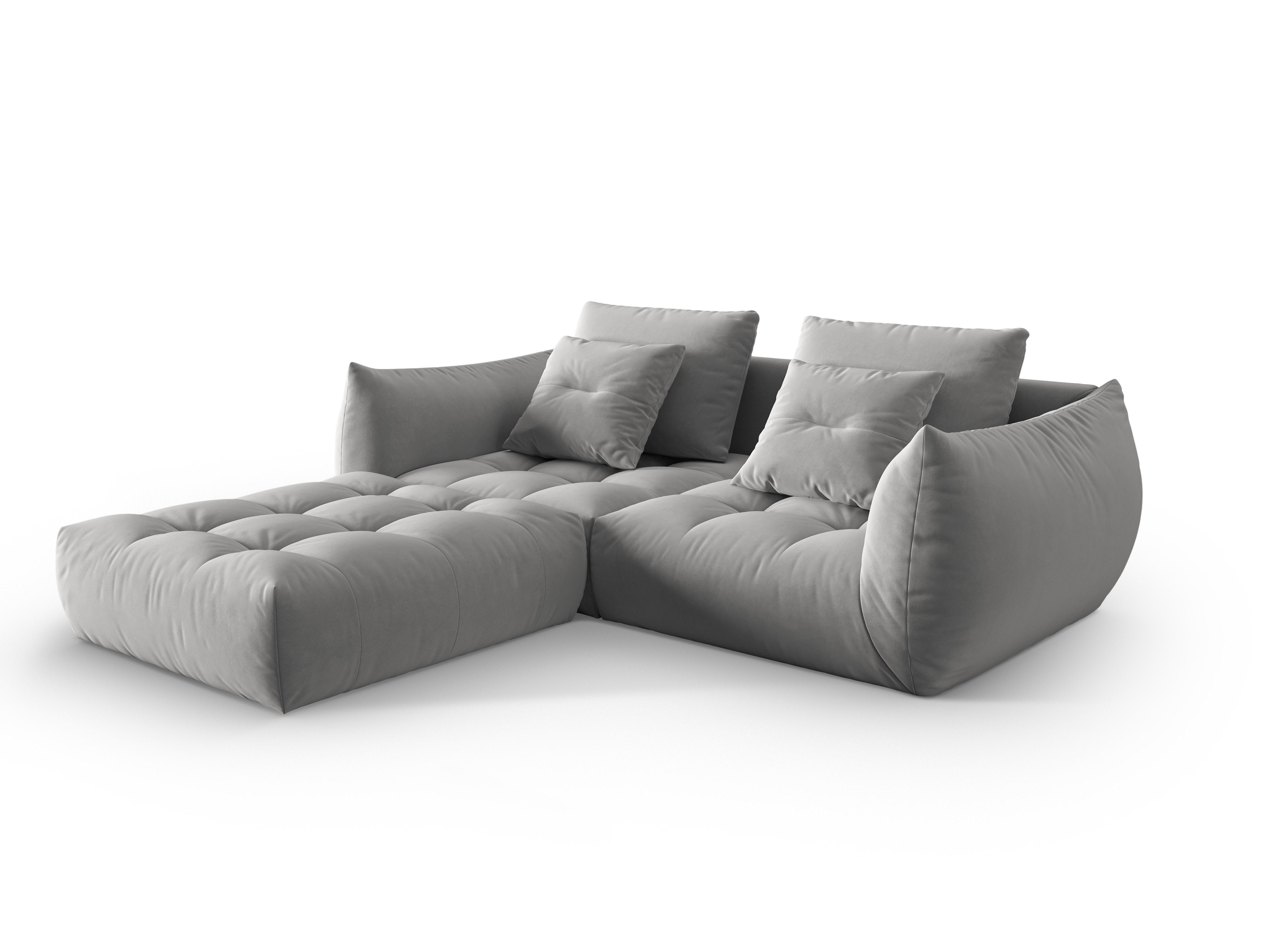Velvet Modular Sofa, "Bloom", 3 Sitze, Grau, 232x216x95
In Europa gemacht