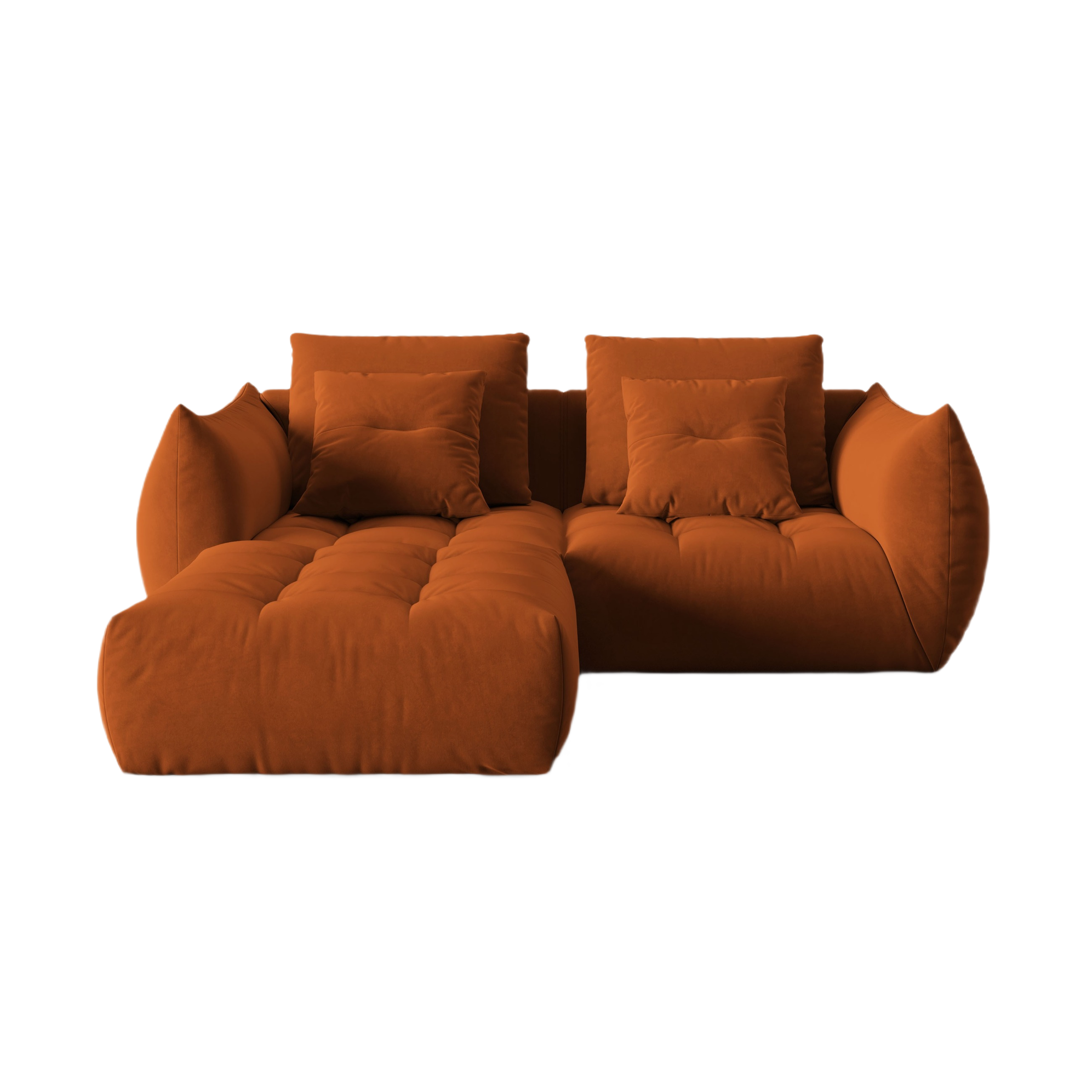 Velvet Modular Sofa, "Bloom", 3 Sitze, Terrakotta, 232x216x95
In Europa gemacht