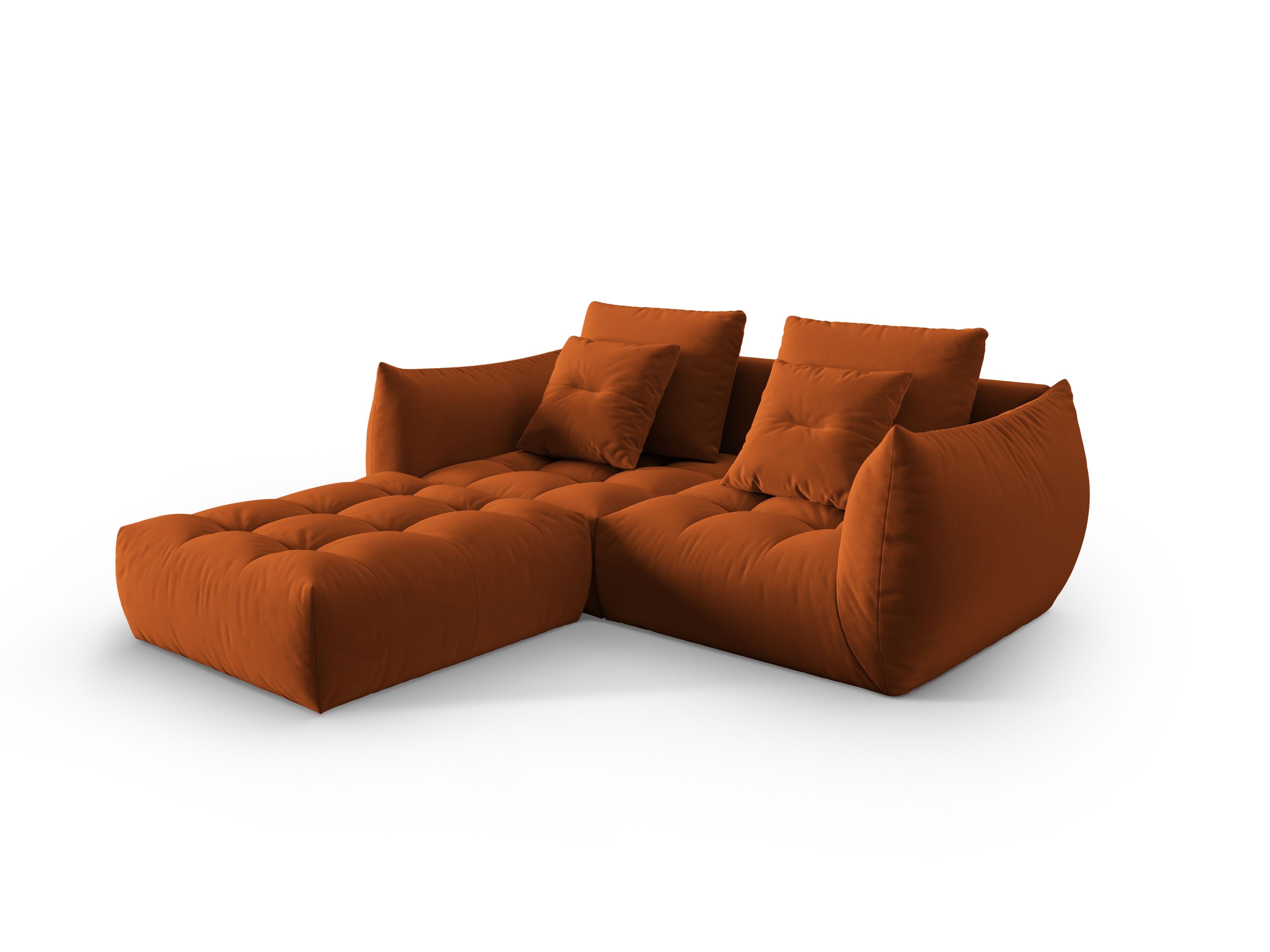 Velvet Modular Sofa, "Bloom", 3 Sitze, Terrakotta, 232x216x95
In Europa gemacht
