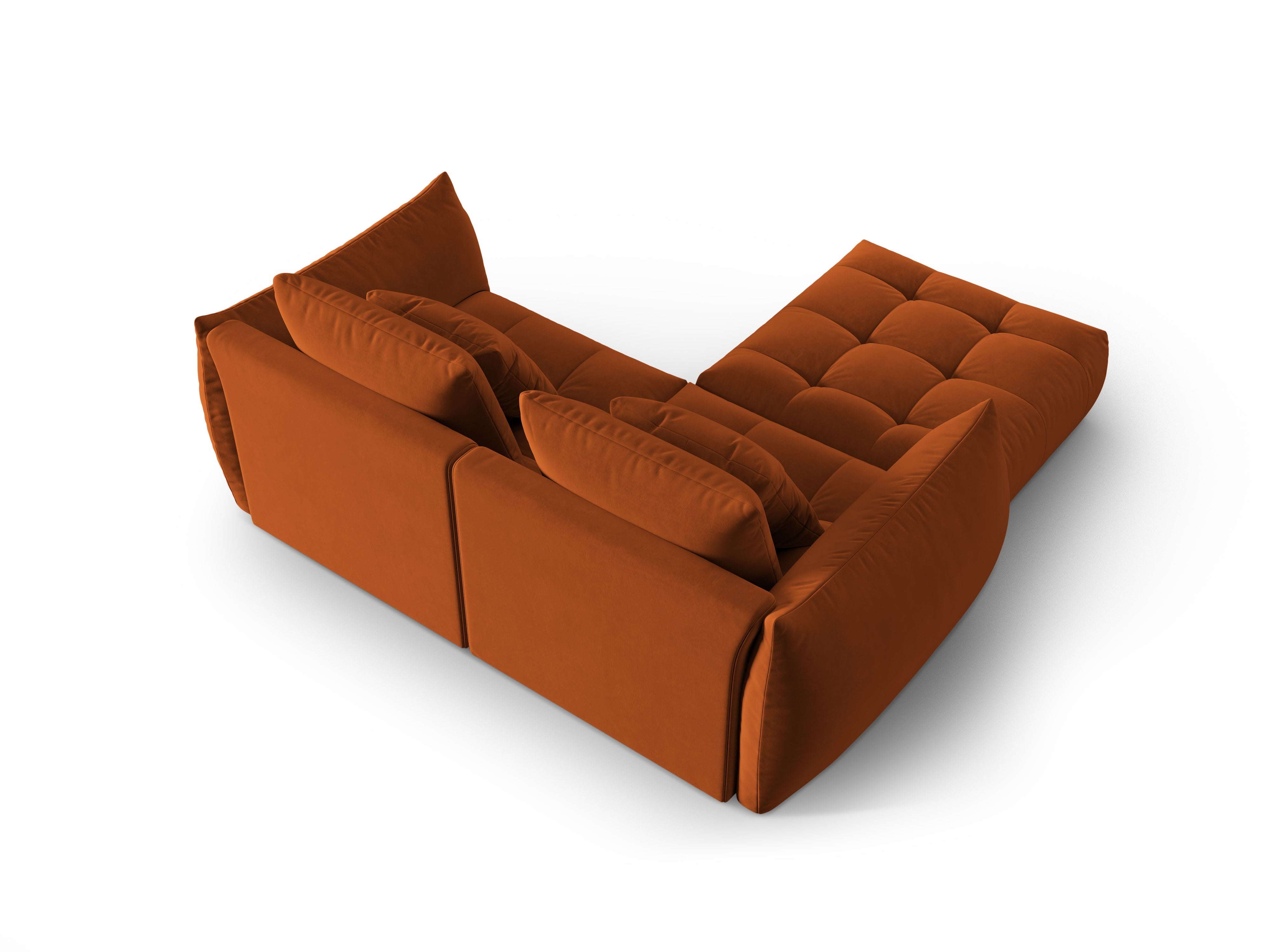 Velvet Modular Sofa, "Bloom", 3 Sitze, Terrakotta, 232x216x95
In Europa gemacht