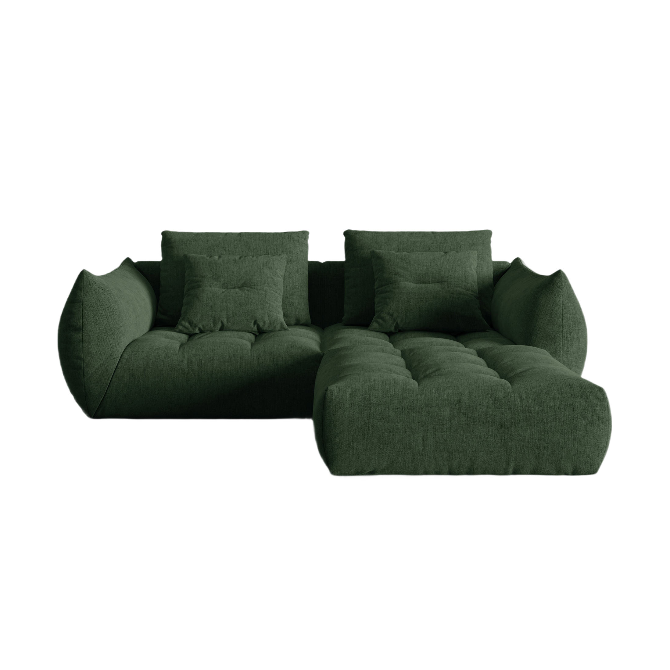 Modulares Sofa, "Bloom", 3 Sitze, Moosgrün, 232x216x95
In Europa gemacht