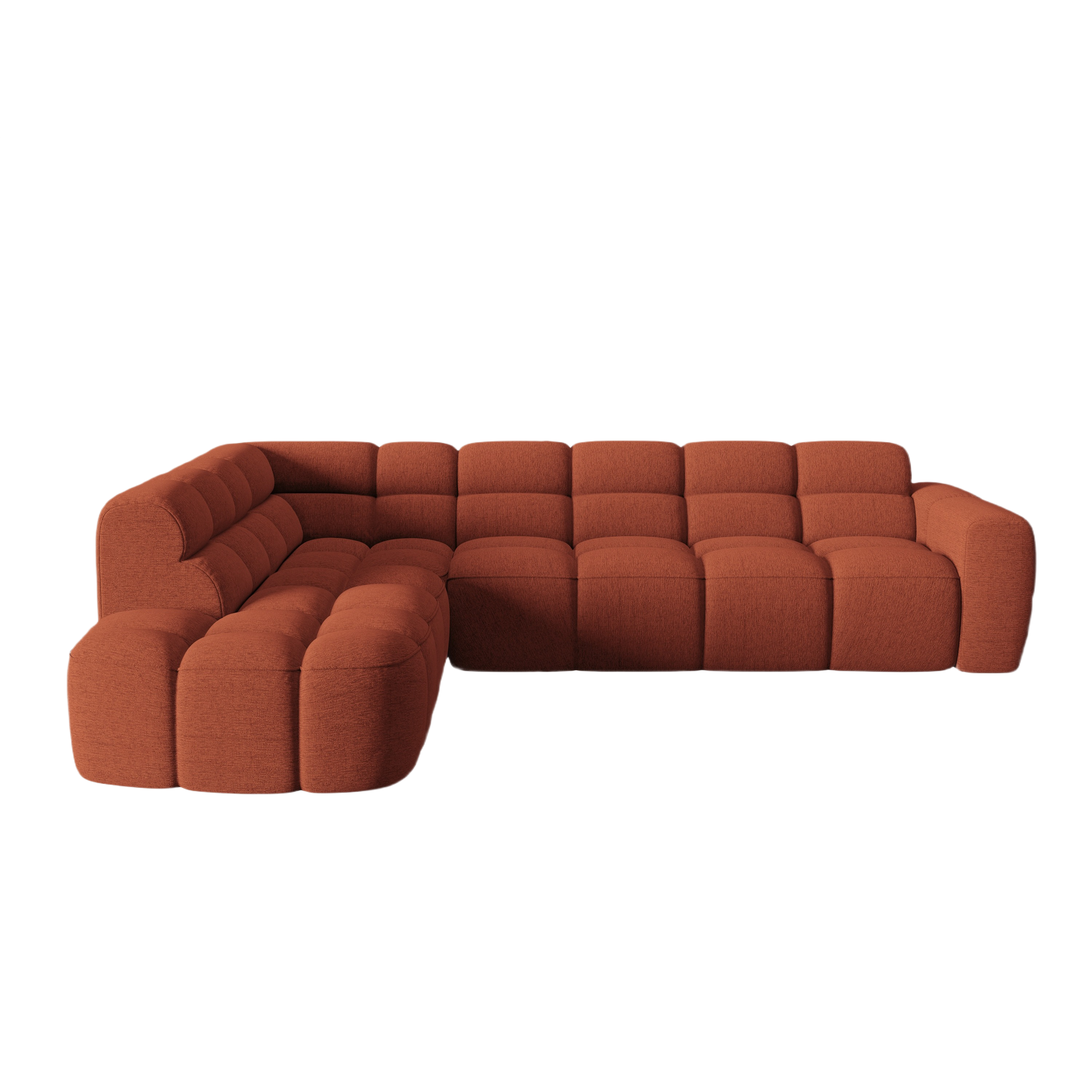 Sofa links LISA terrakotta Chenille