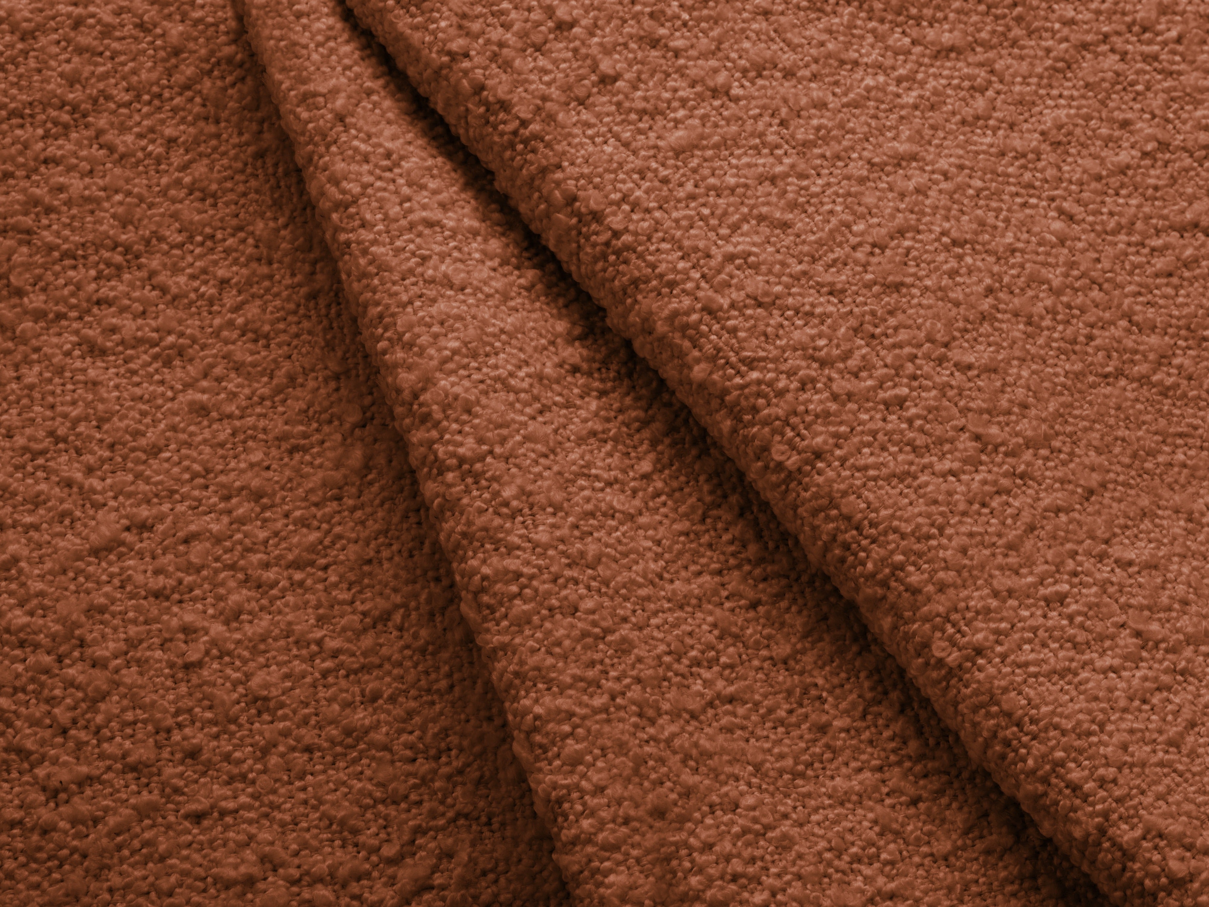 Narożnik prawostronny 3-osobowy KATE terracotta boucle