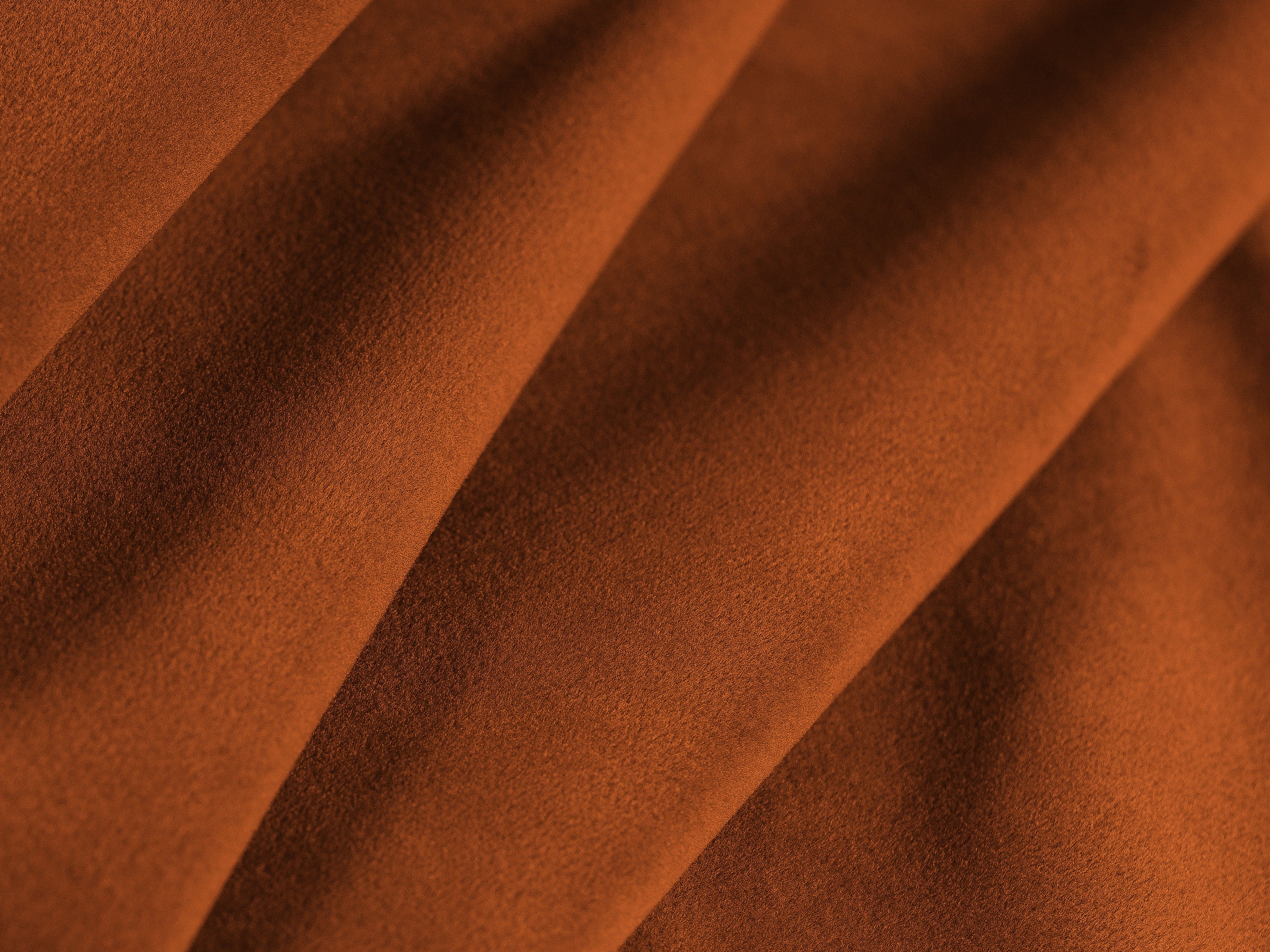 Velvet Corner Sofa Right Side LISA Terracotta