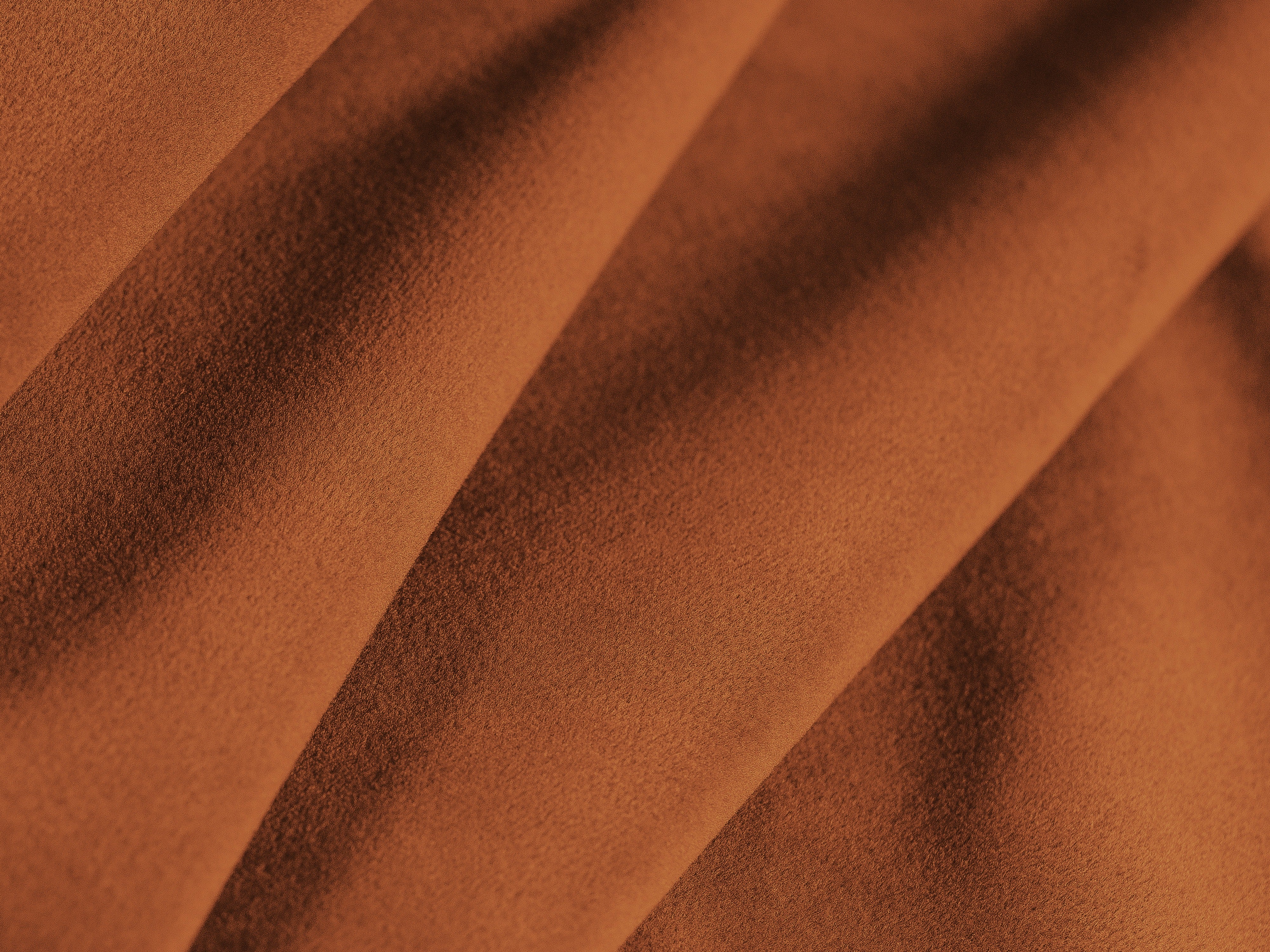Narożnik aksamitny prawostronny 3-osobowy KATE terracotta