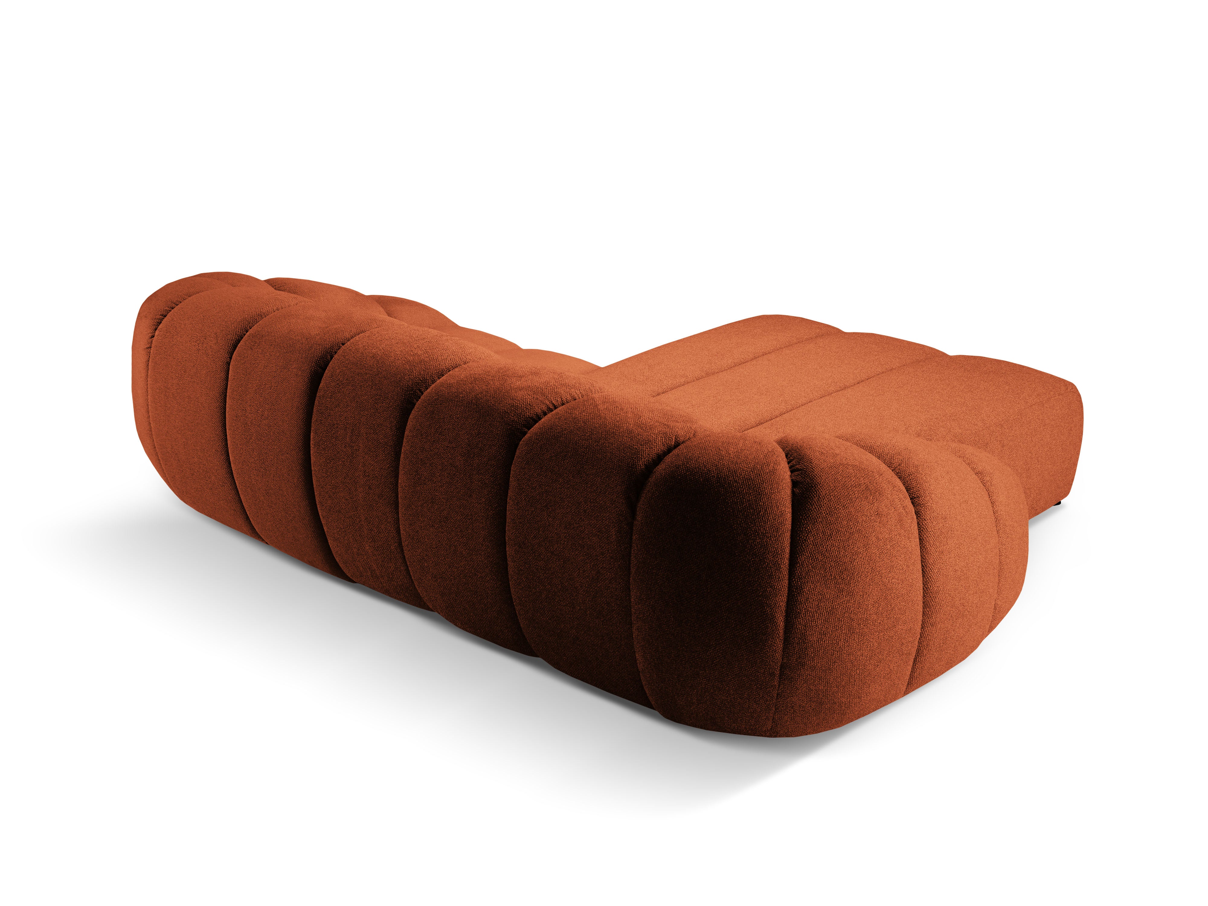 Narożnik 3-osobowy lewostronny DIANA terracotta szenil