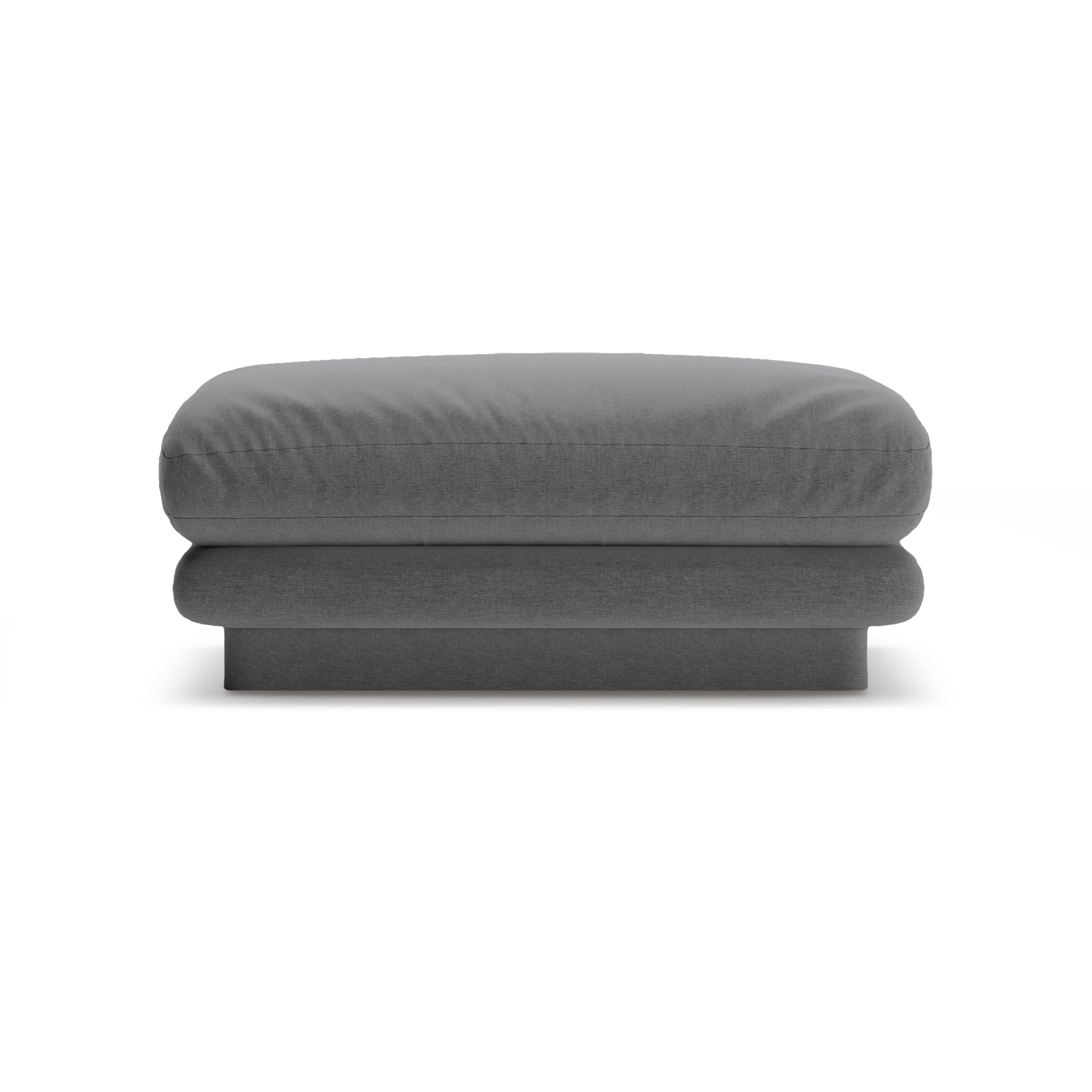 Pouf Torino dunkelgrau