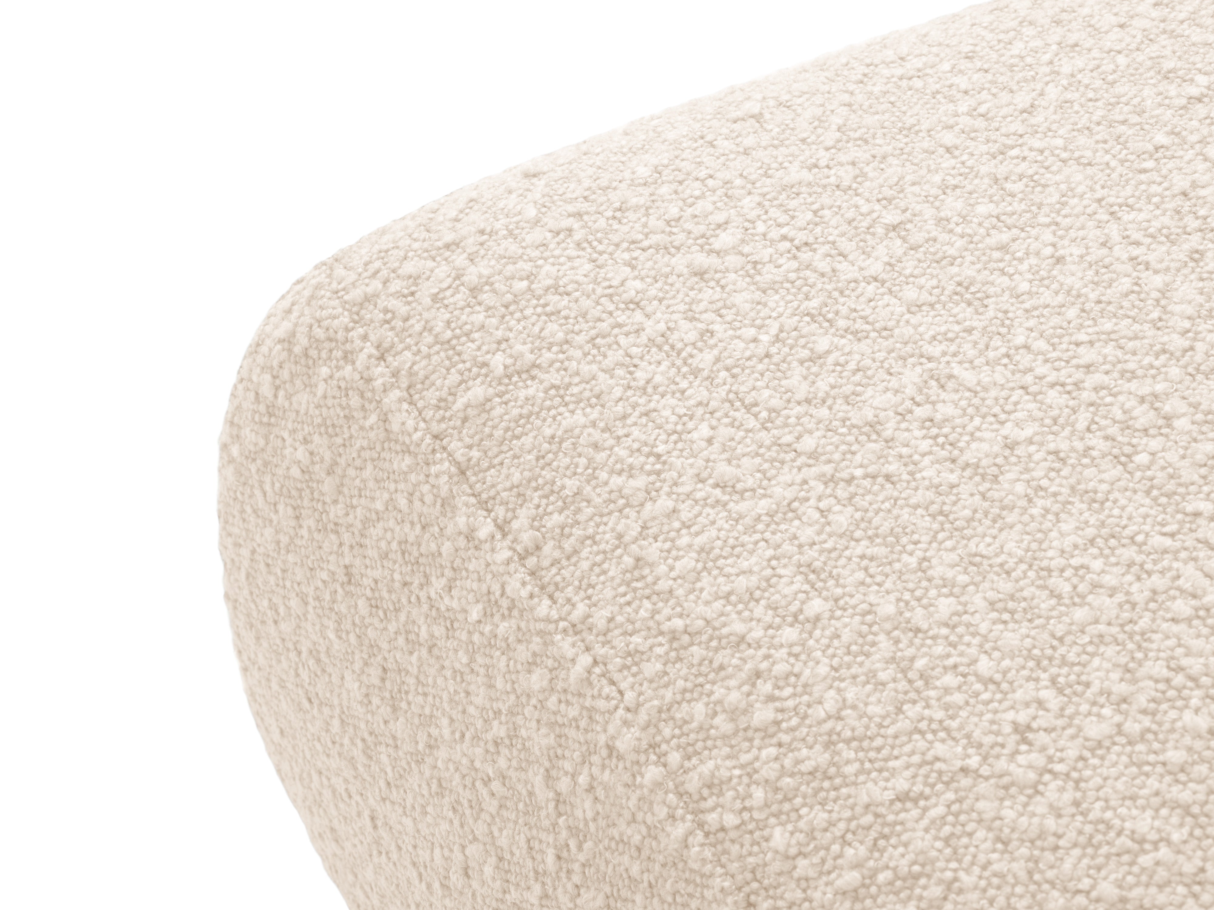 Puf w tkaninie boucle MOLINO beżowy Micadoni Eye on Design
