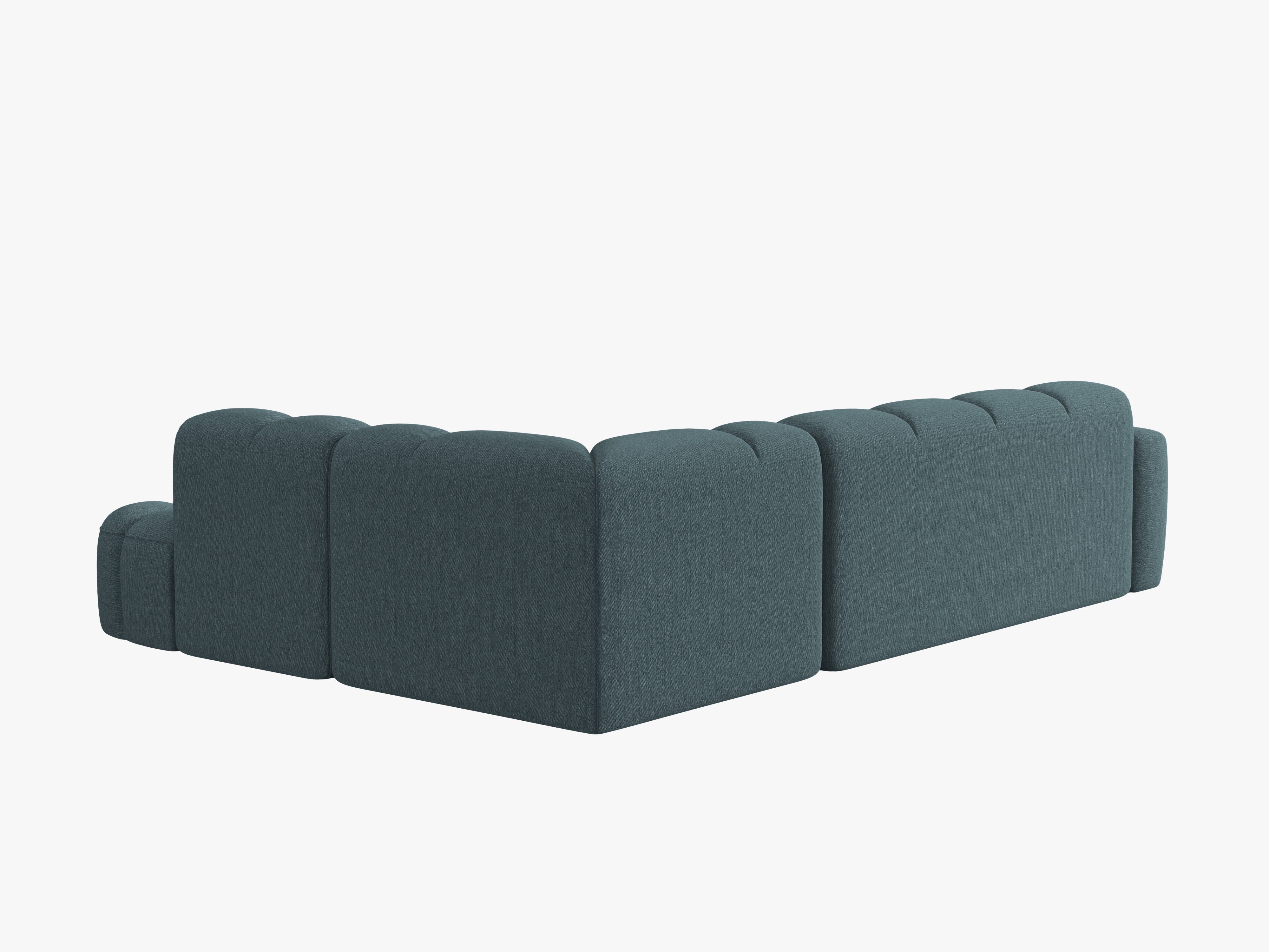Sofa mit rechter Ecke LISA hellblaues Chenille