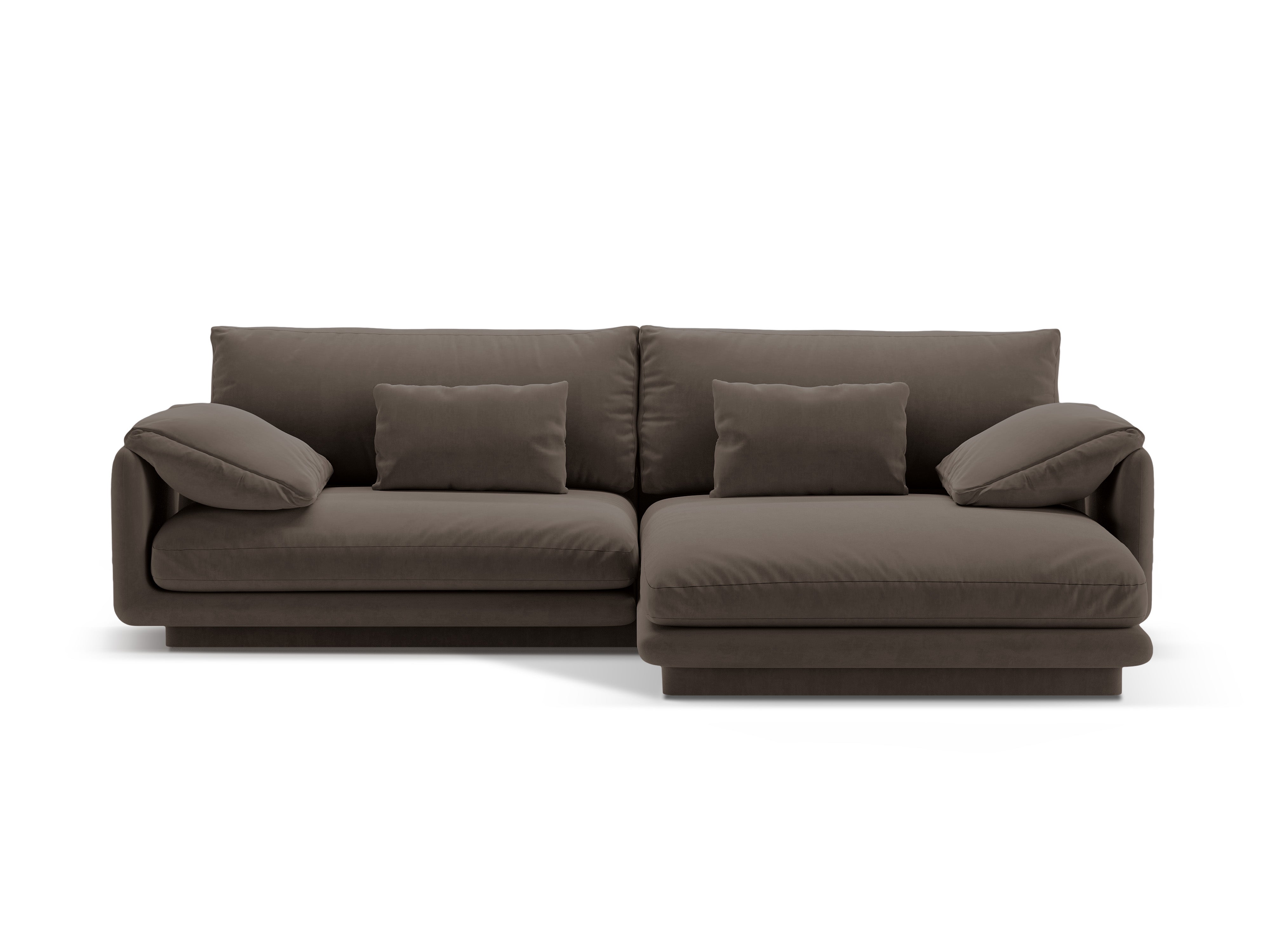Samtecke der 4-Personen-rechtsseitigen Torino-Heban Brown