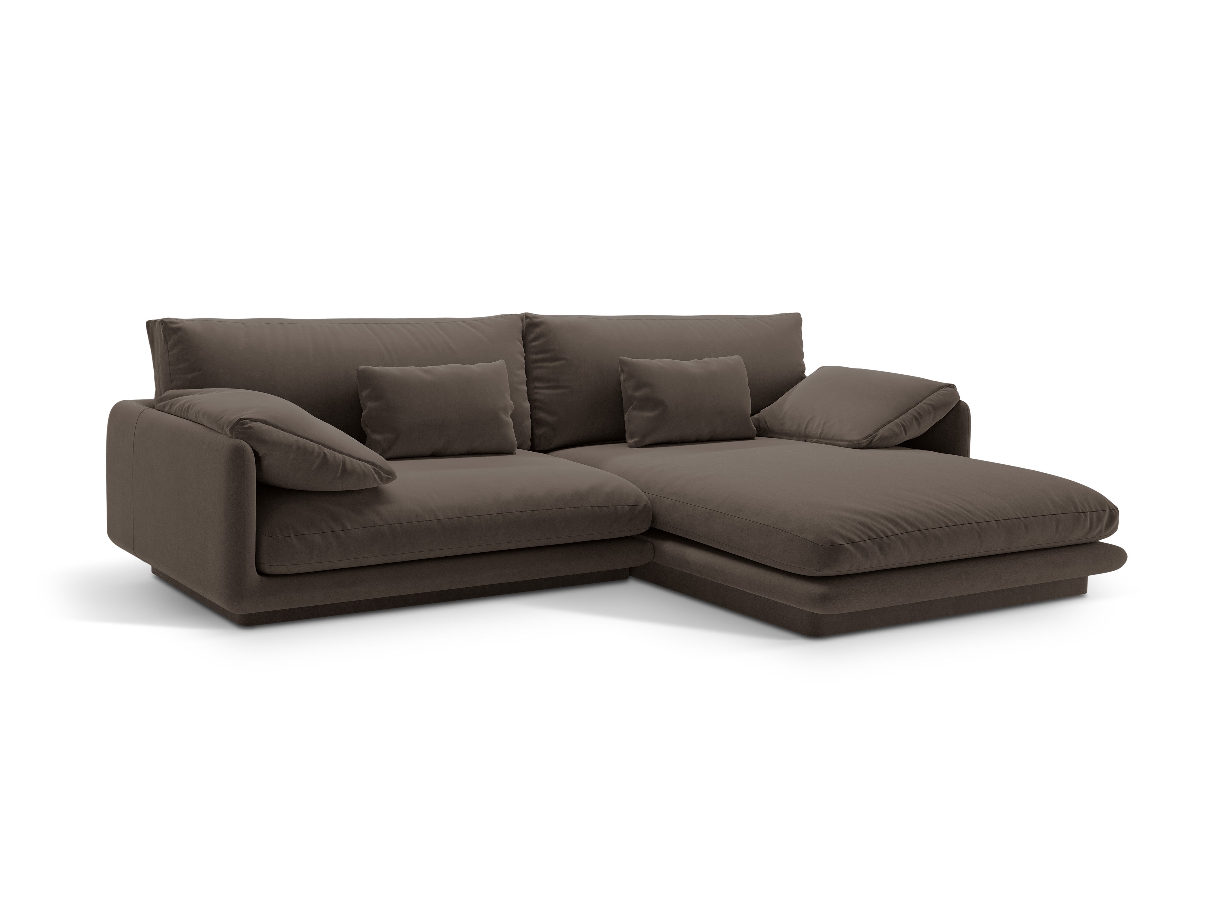 Samtecke der 4-Personen-rechtsseitigen Torino-Heban Brown