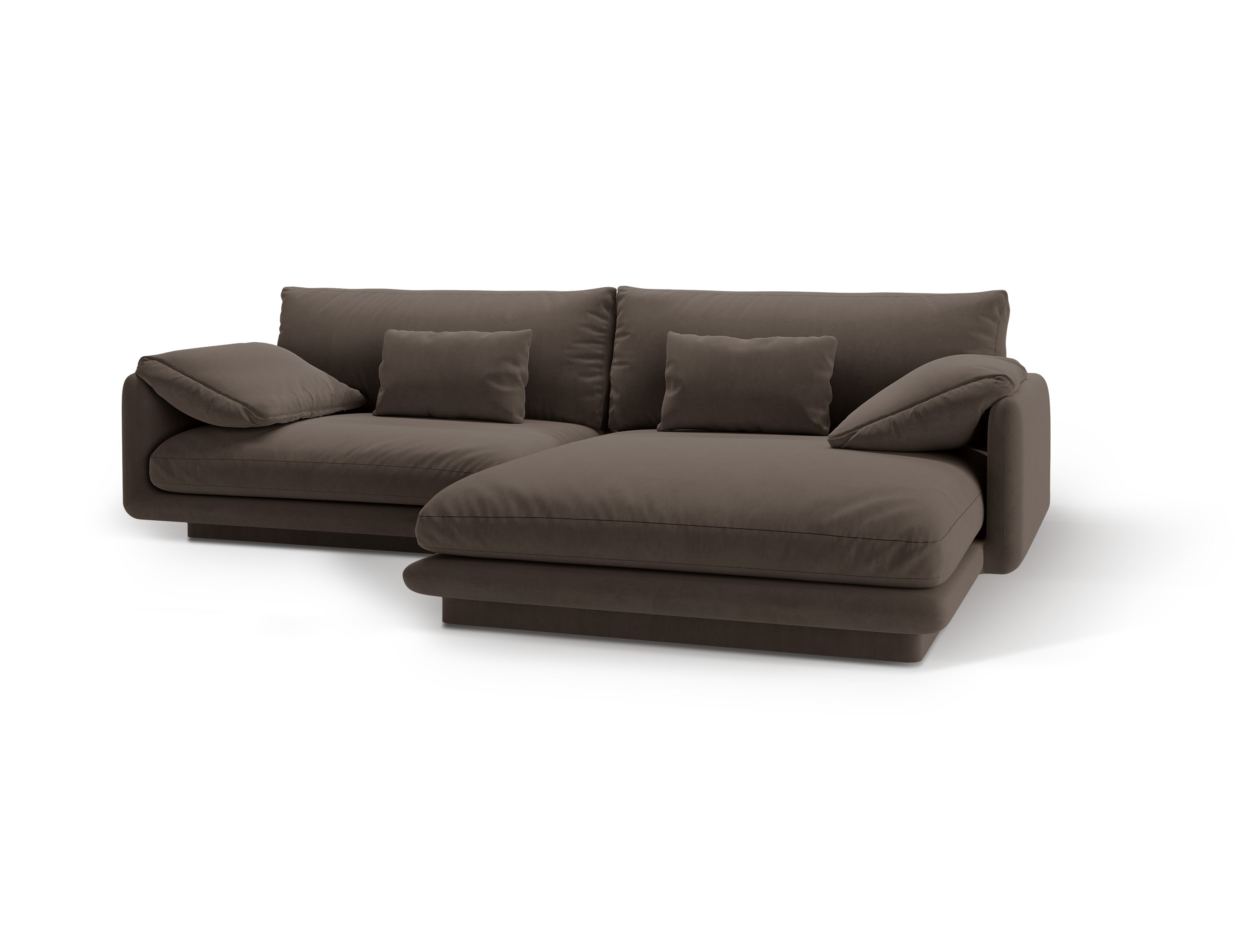 Samtecke der 4-Personen-rechtsseitigen Torino-Heban Brown