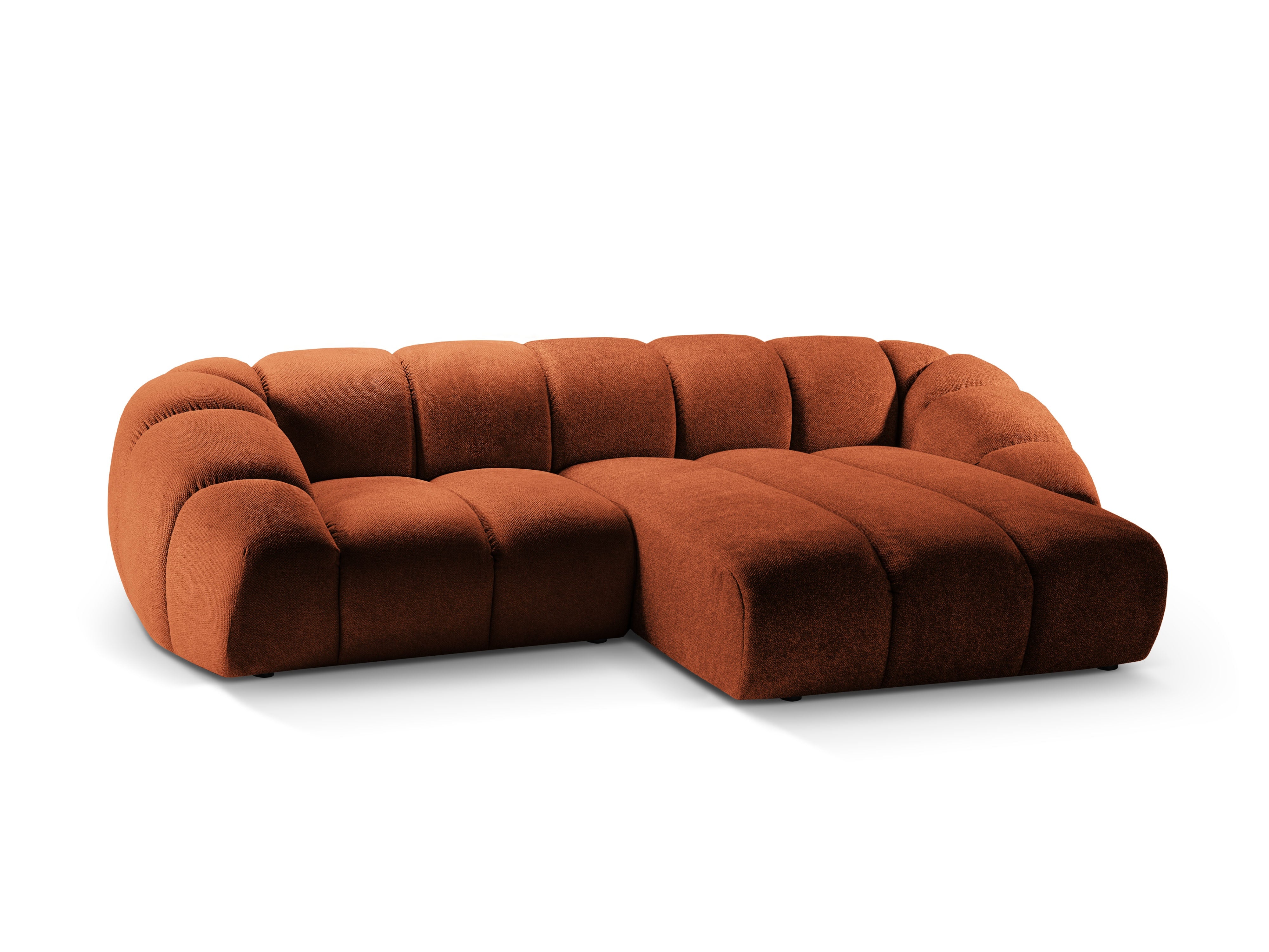 Narożnik 3-osobowy prawostronny DIANA terracotta szenil