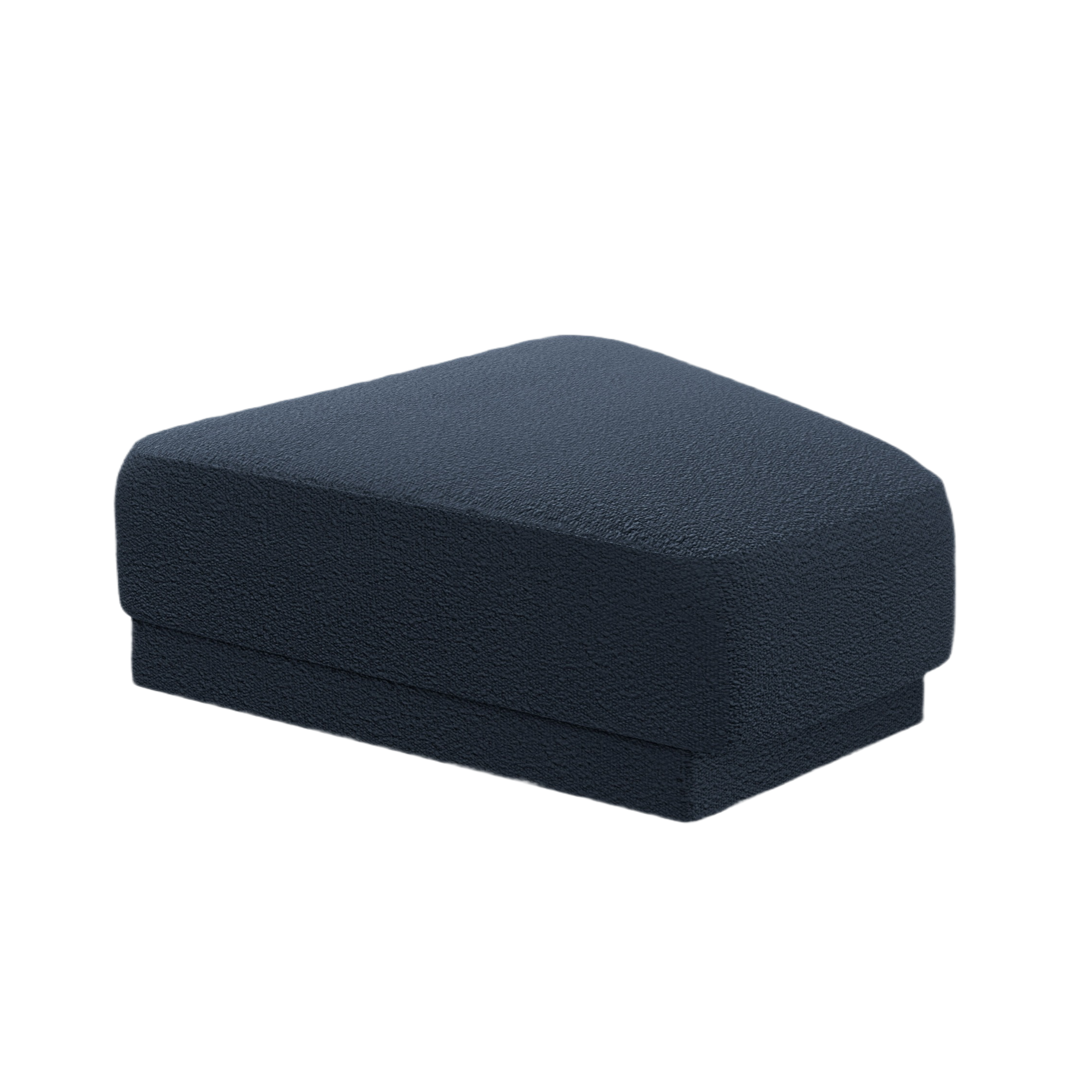 MILEY Puff Dark Blue Boucle