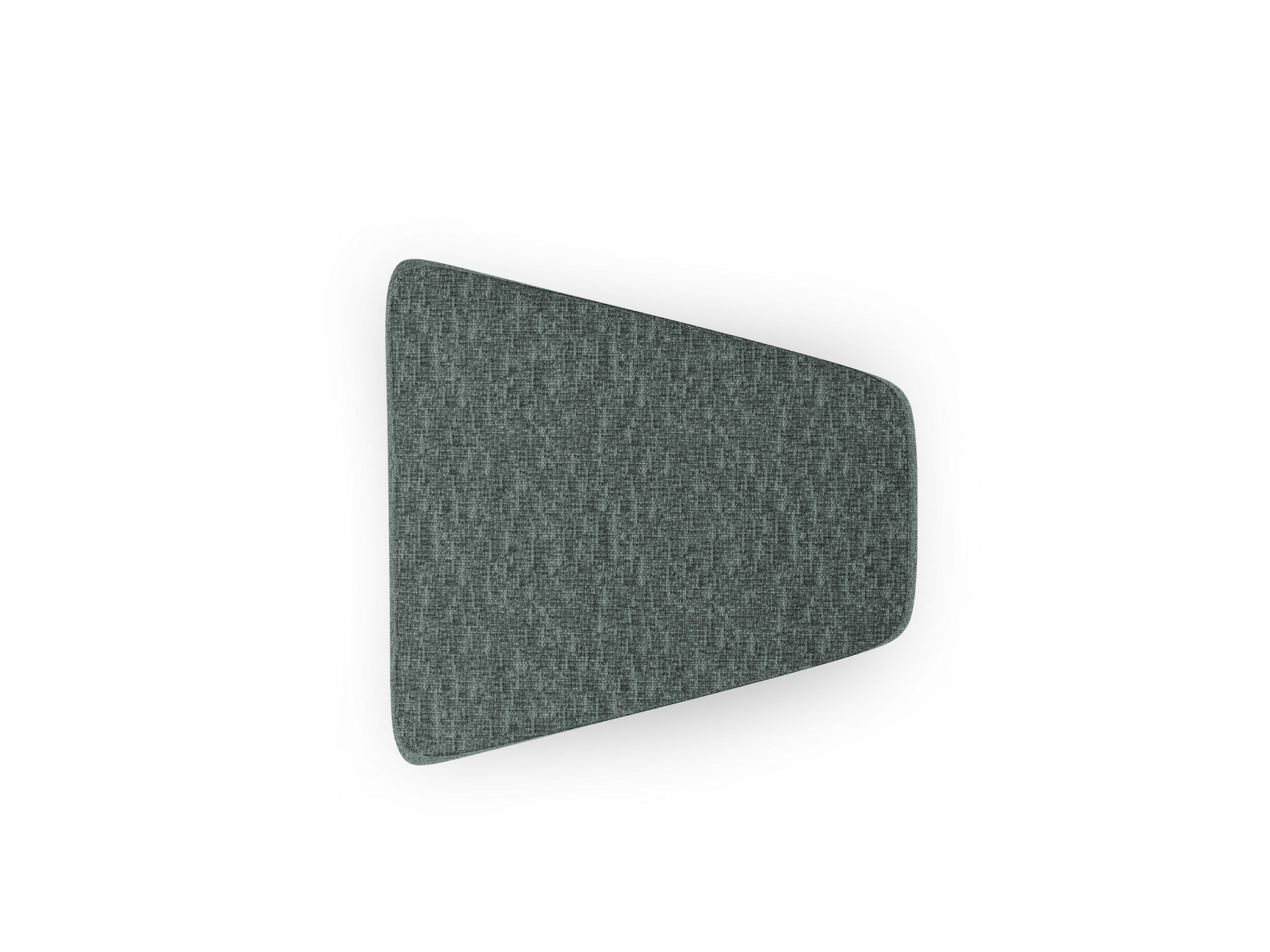 MILEY Puff in Petrol Blue Silky Chenille