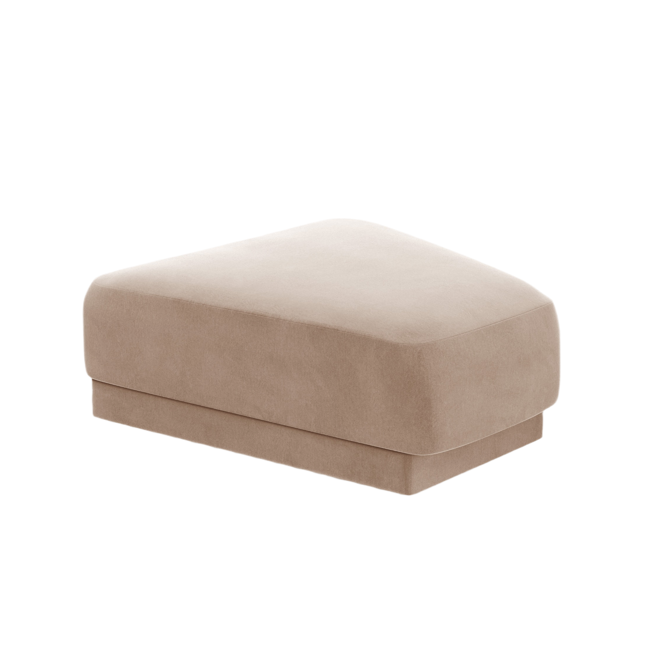 Samt Pouf MILEY Cappuccino
