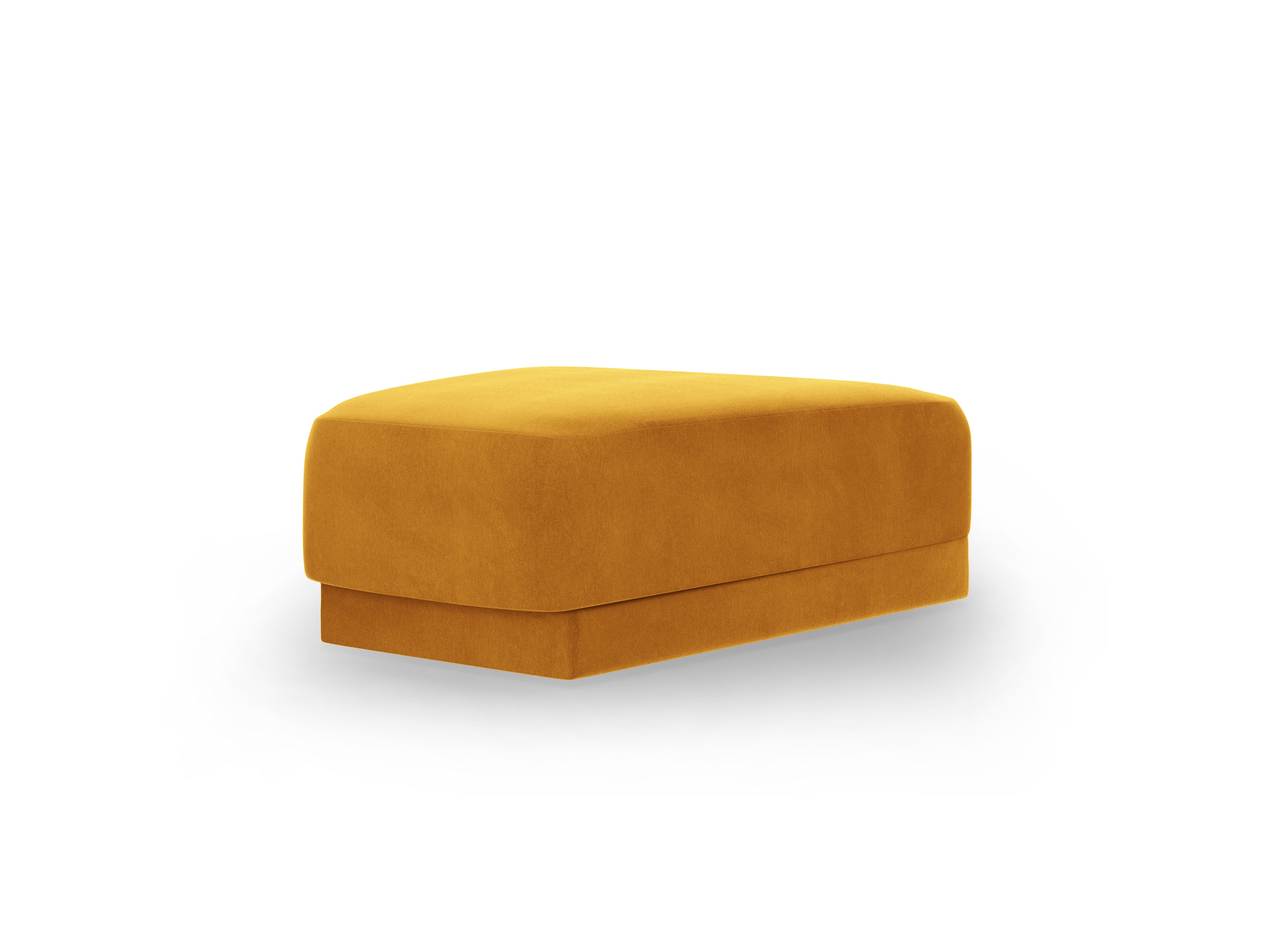 Velvet pouf MILEY yellow