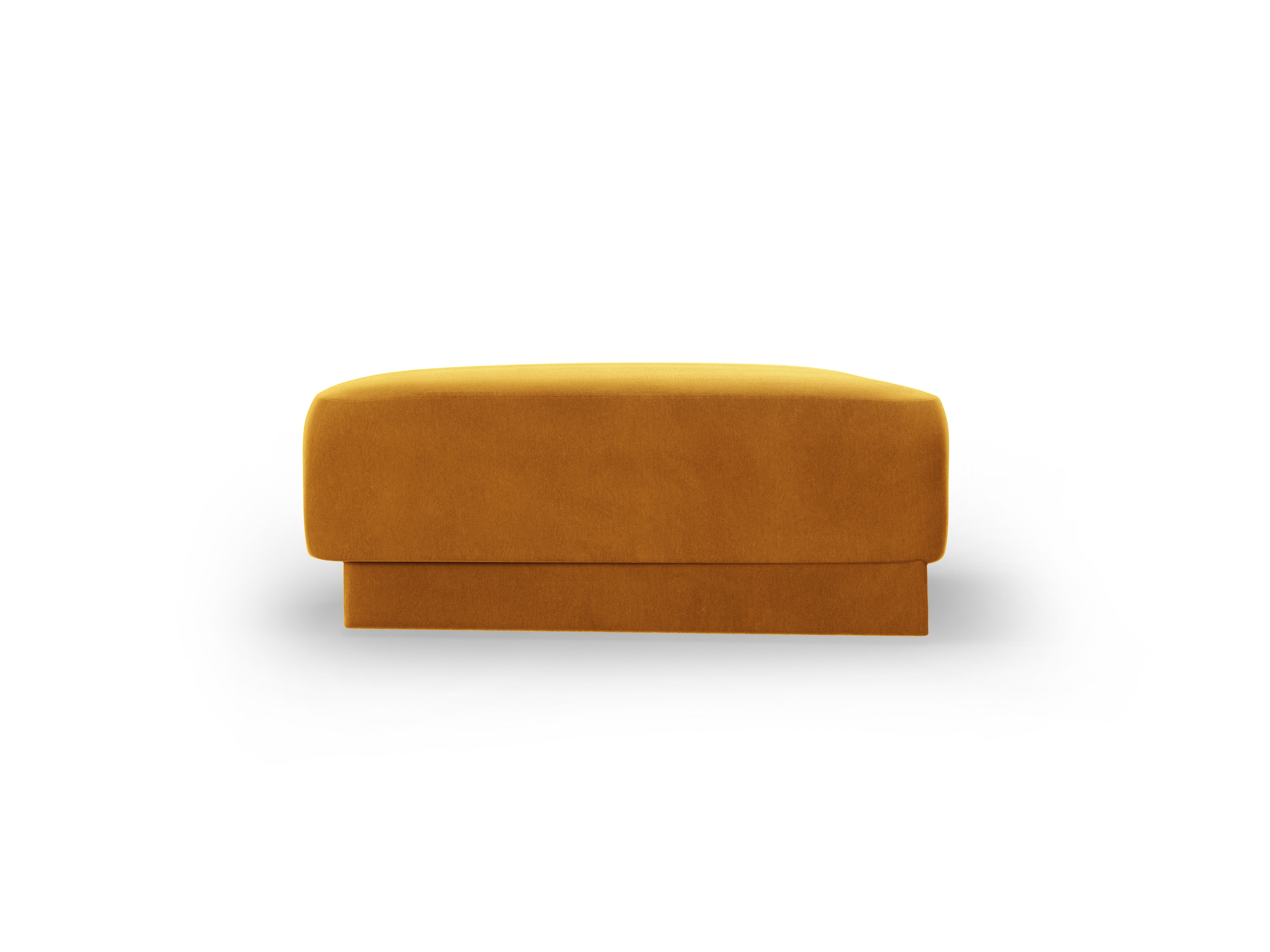 Velvet pouf MILEY yellow