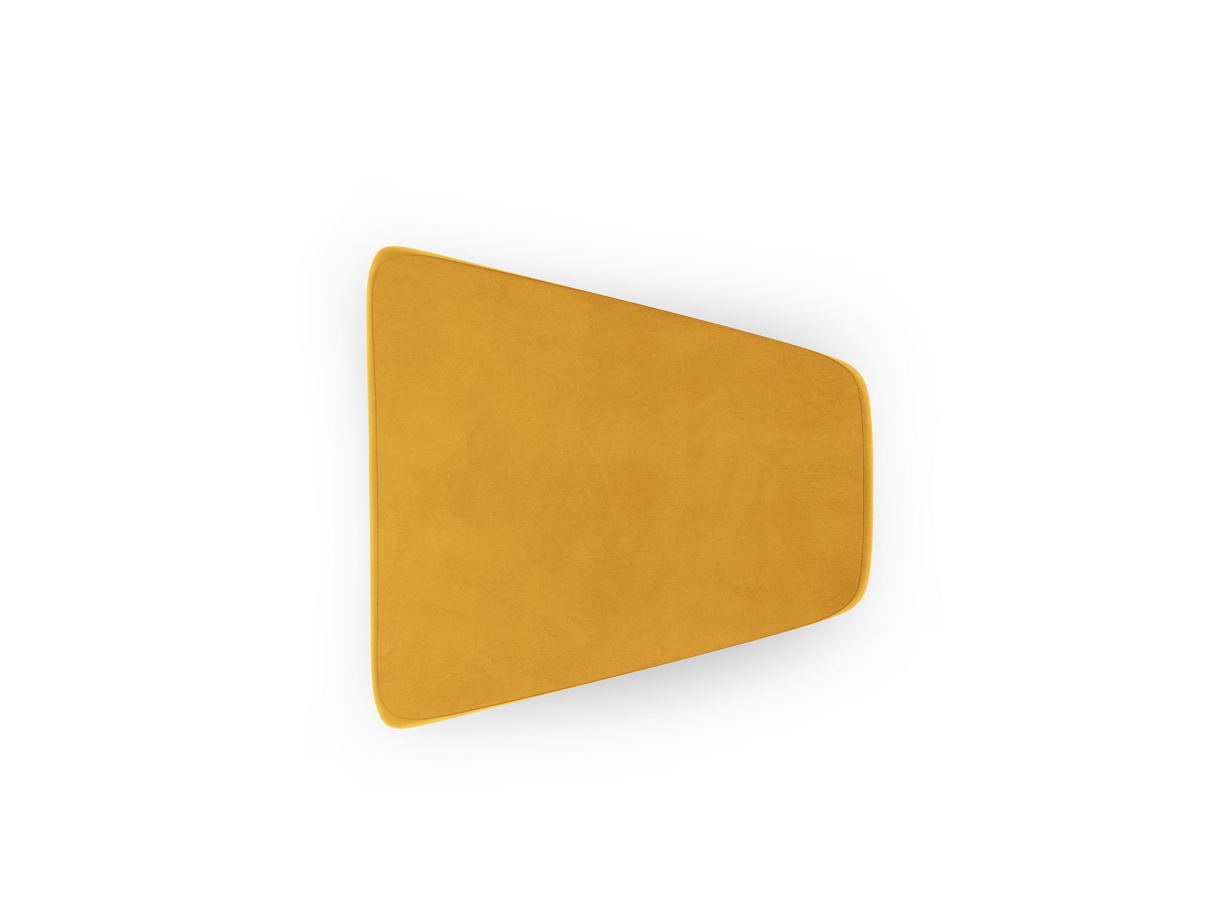 Velvet pouf MILEY yellow