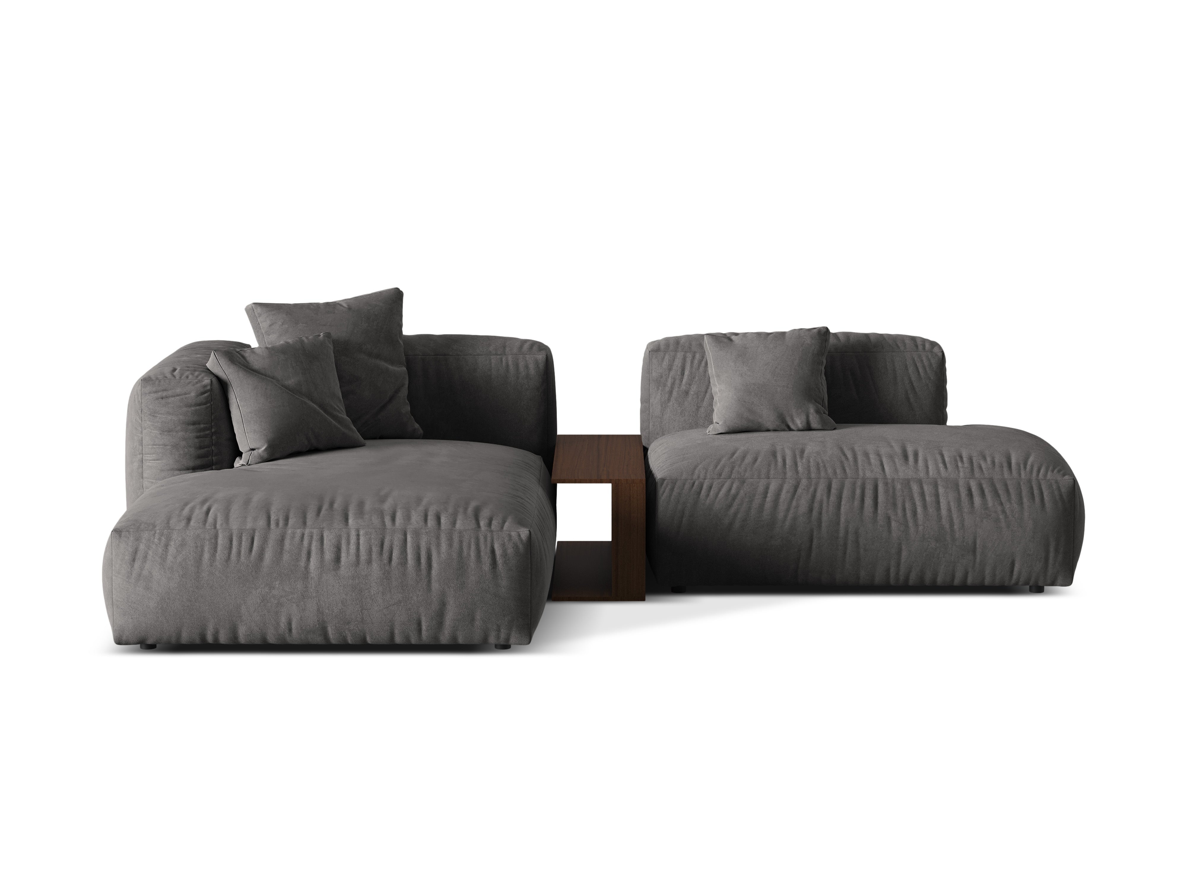 Links -Hand -Samtecke mit Martin Grey Tisch