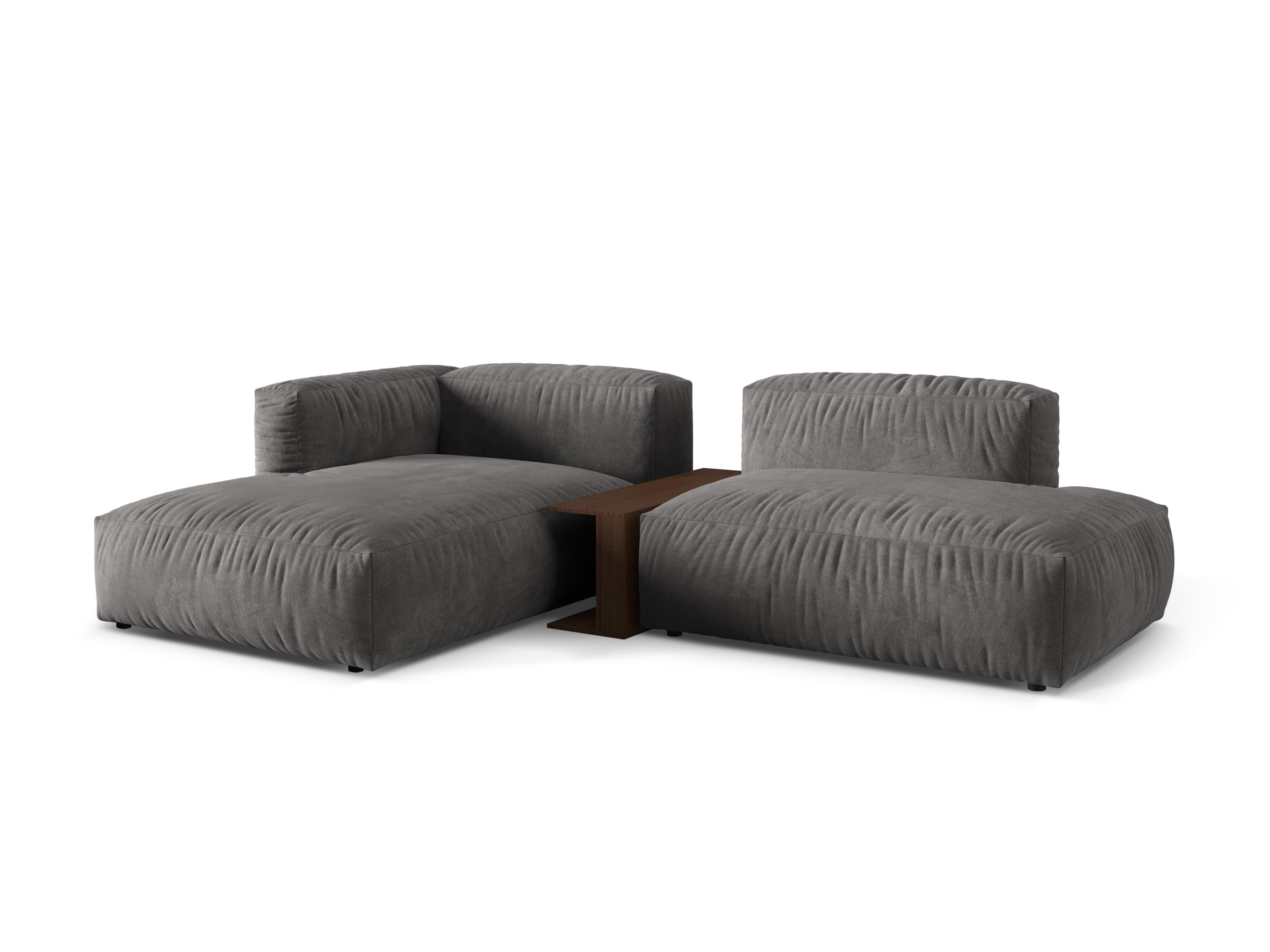 Links -Hand -Samtecke mit Martin Grey Tisch