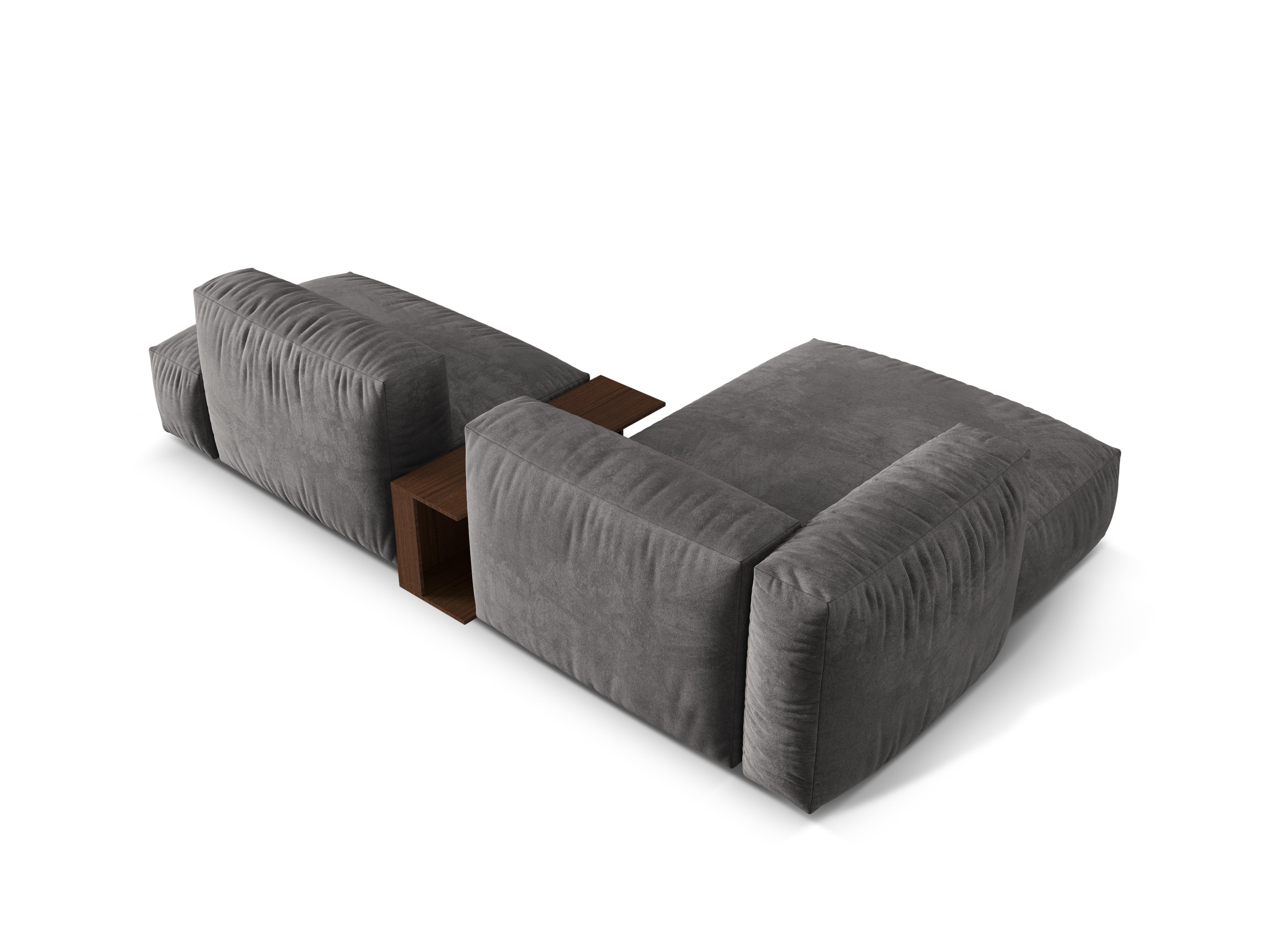 Links -Hand -Samtecke mit Martin Grey Tisch