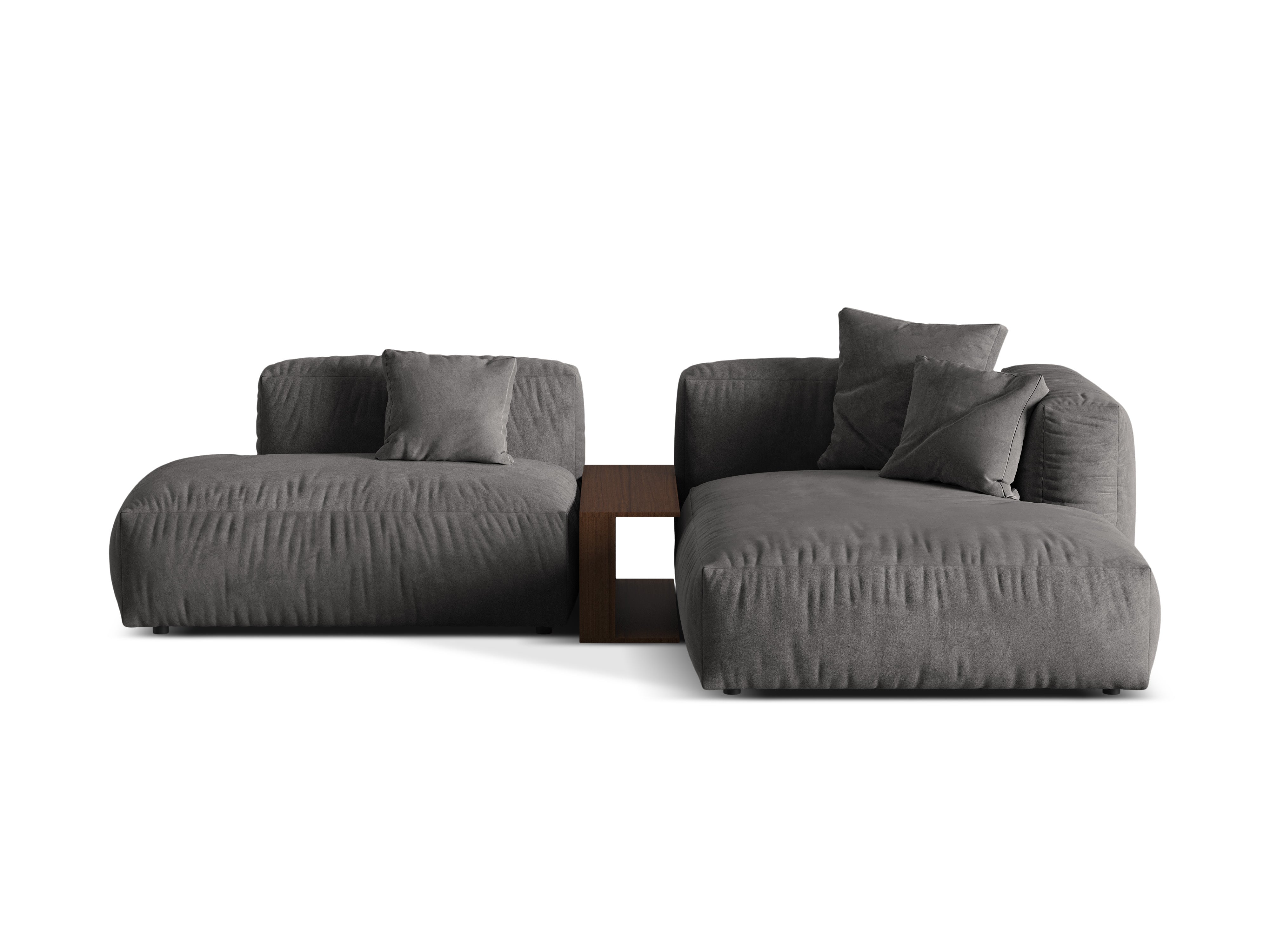 RECHTEN -SANDEL VELVET -Ecke mit Martin Grey Tisch
