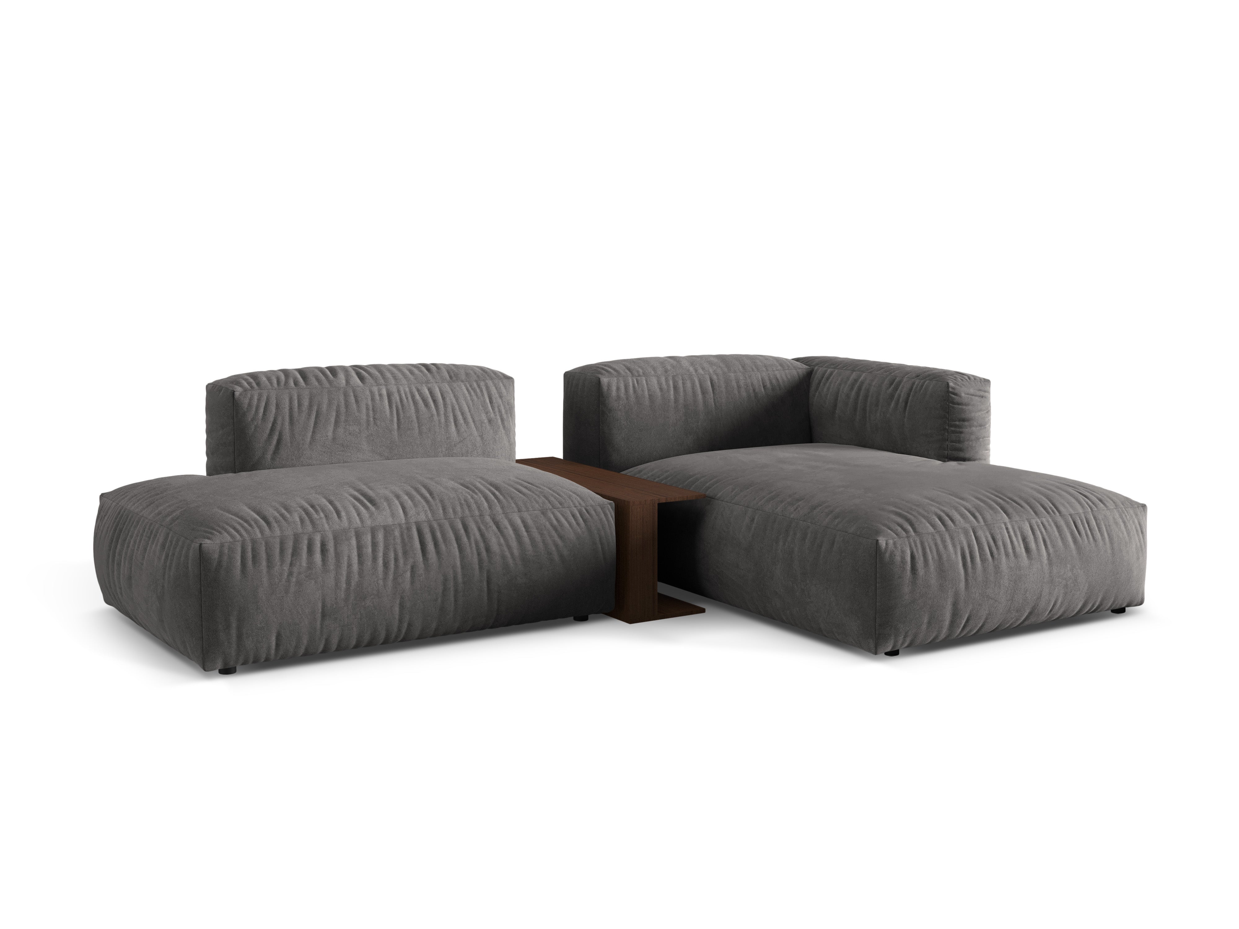RECHTEN -SANDEL VELVET -Ecke mit Martin Grey Tisch