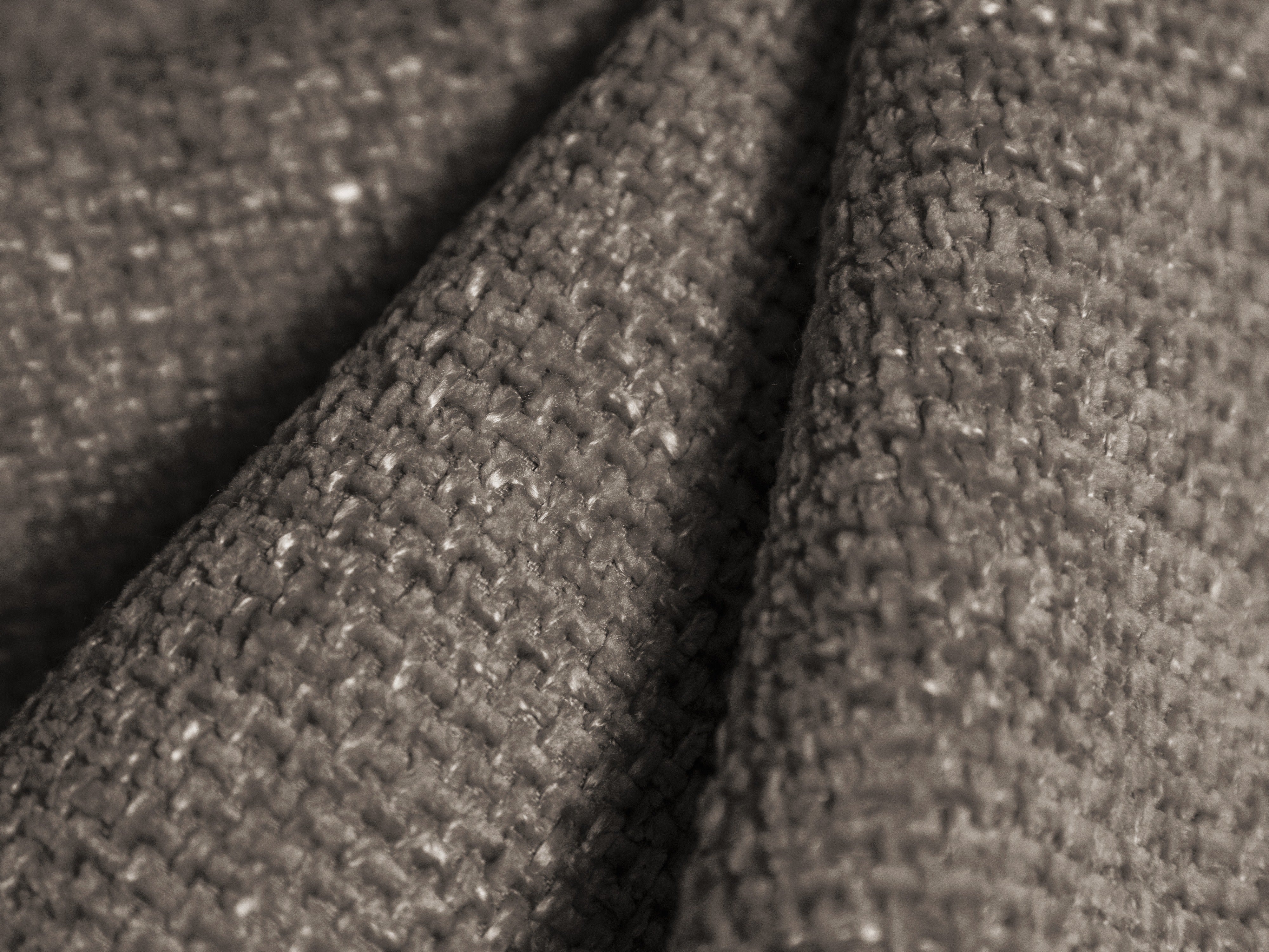 Modularsofa rechtsseitig für 6 Personen MILEY graues Chenille seidig