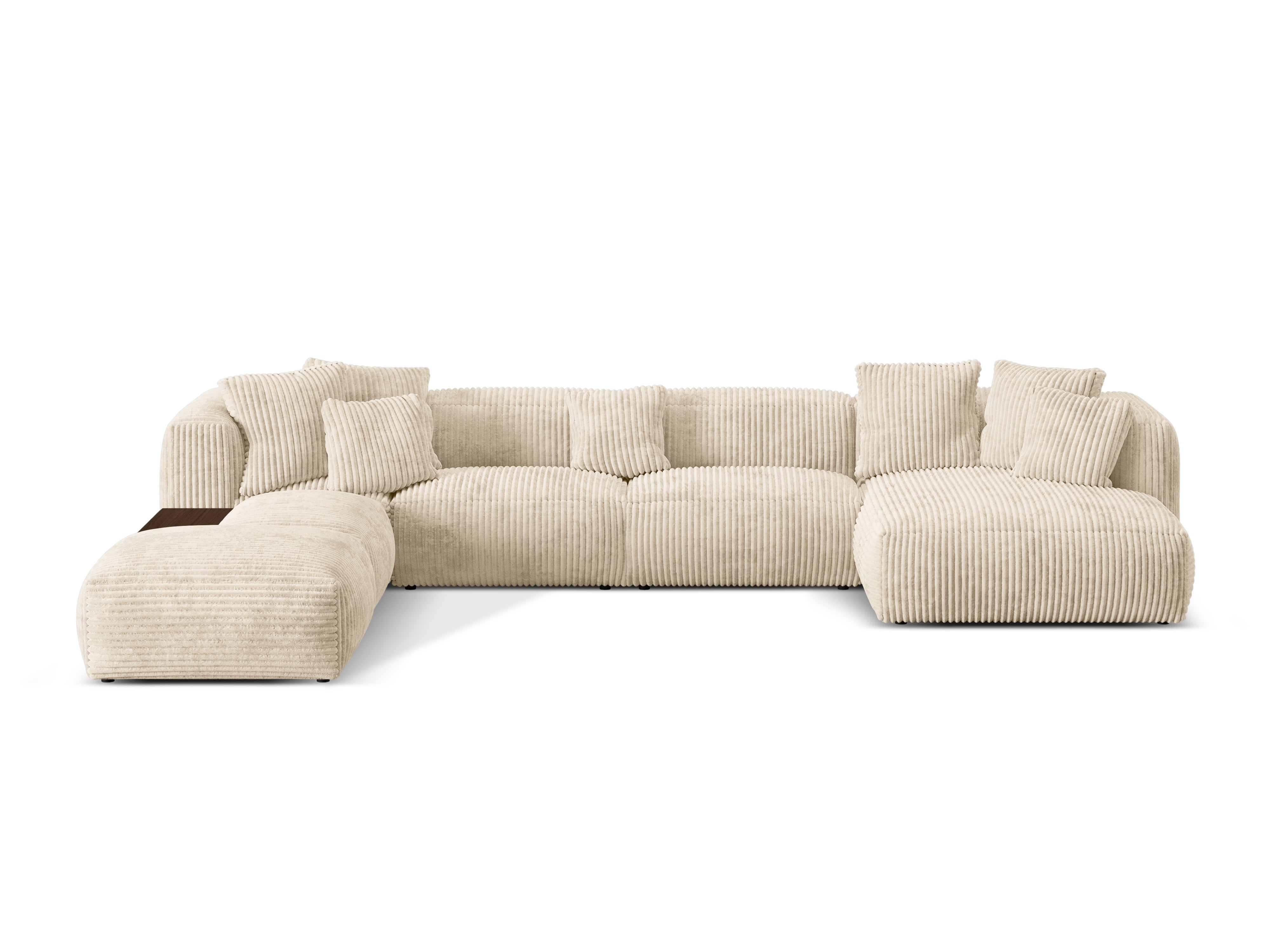 Martin left -sided corner Martin light beige corduroy