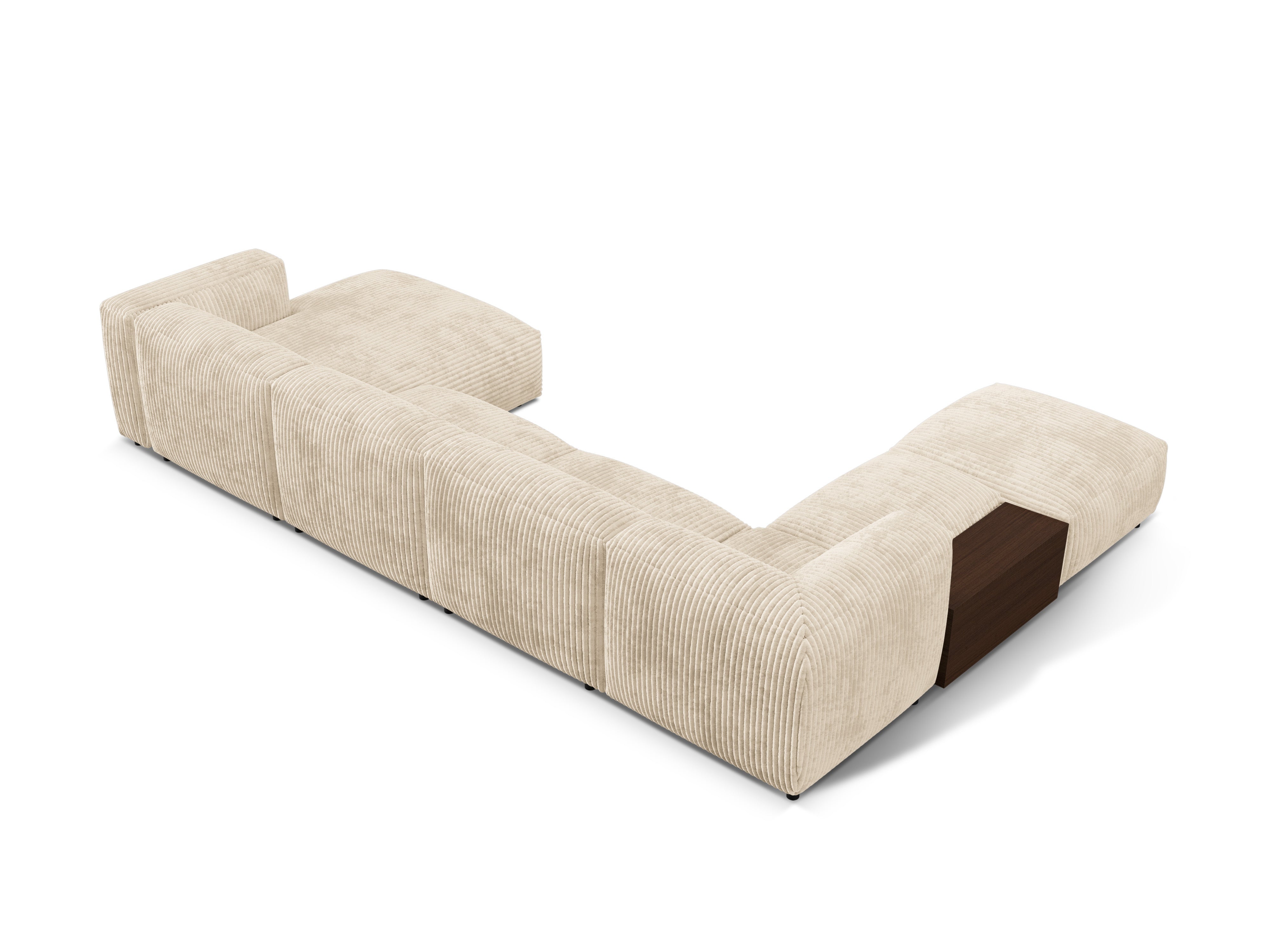 Martin left -sided corner Martin light beige corduroy