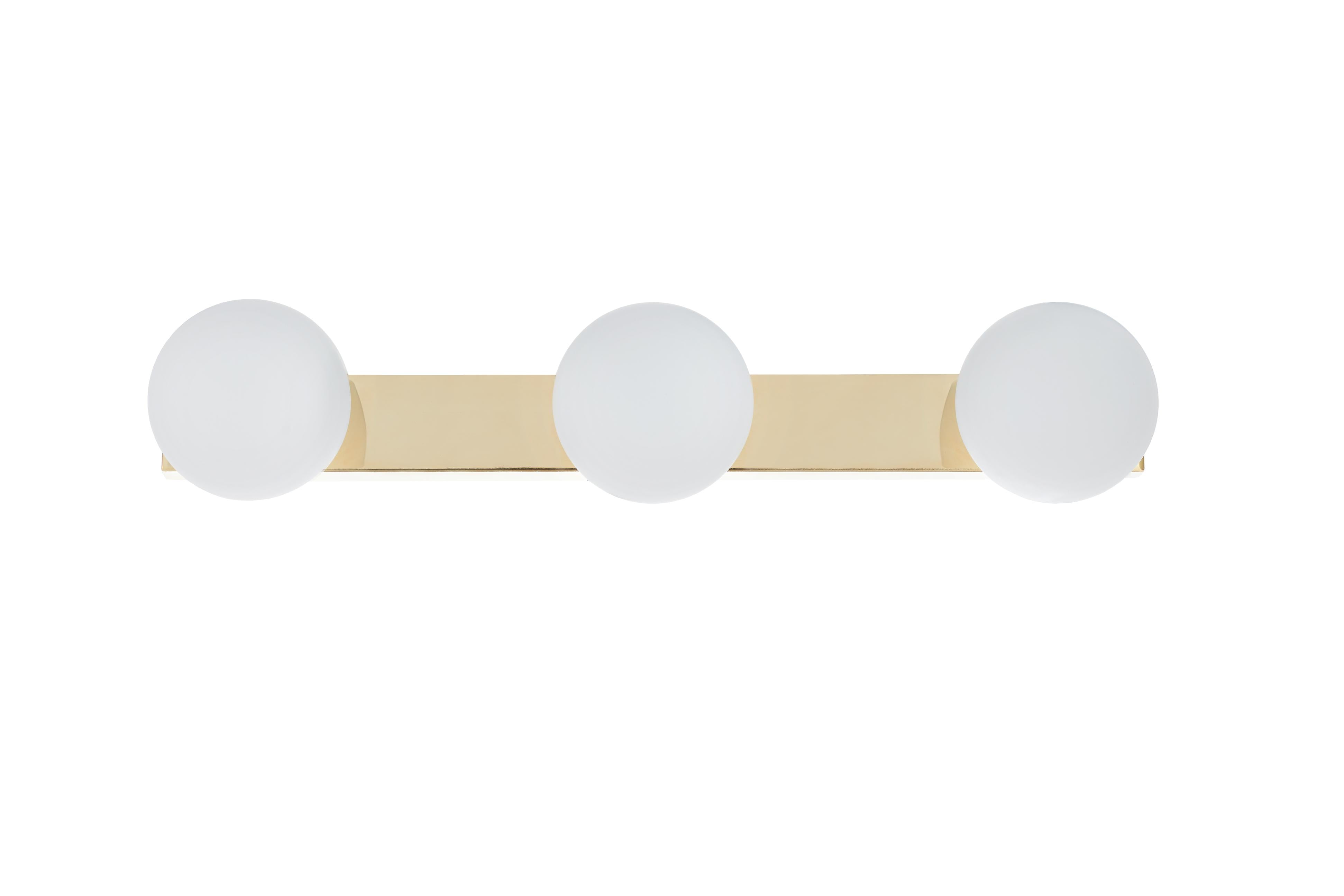 Wandleuchte mit drei Punkten MIJA gold