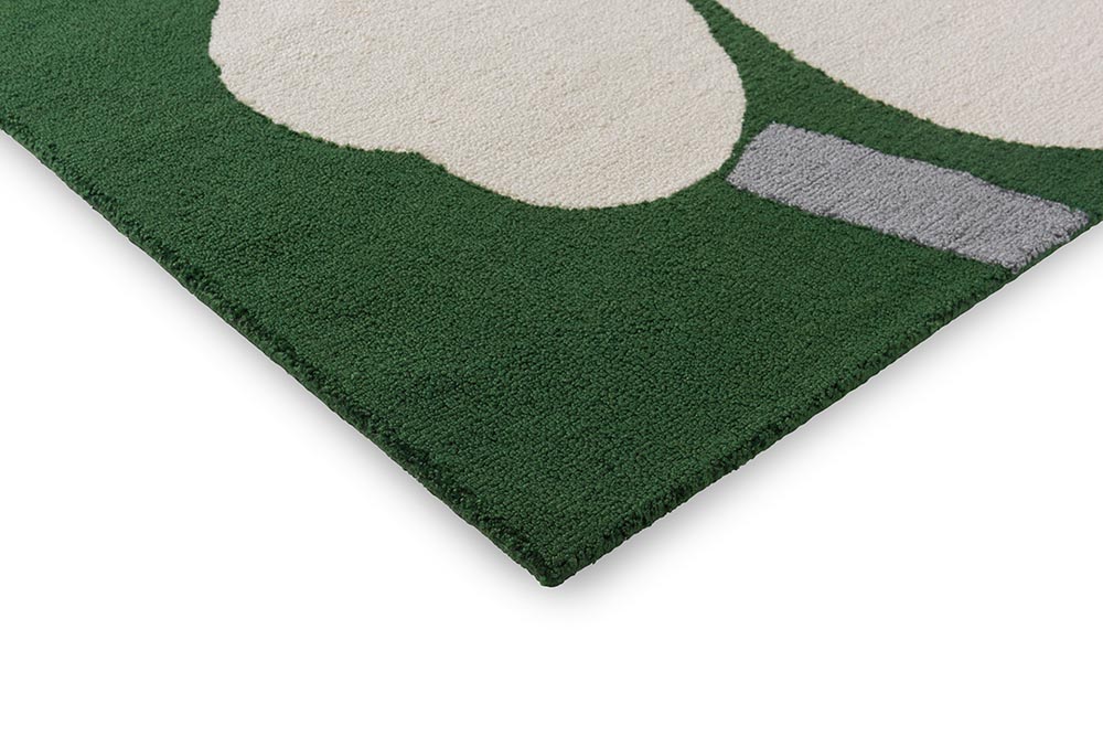 Teppich einheitlich 60 -jähriges Jubiläum Grün und Beige