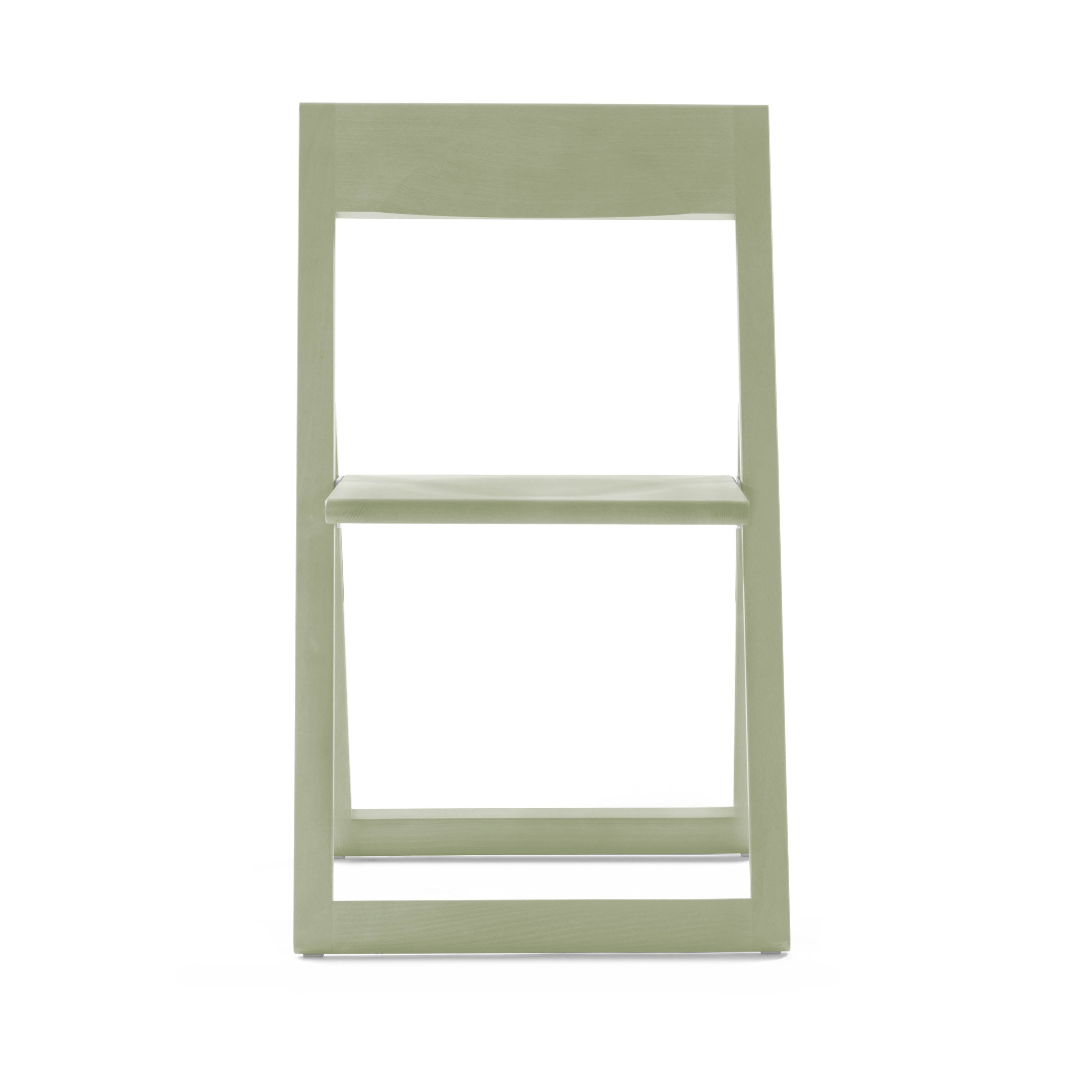 AVIVA folding chair green beech wood