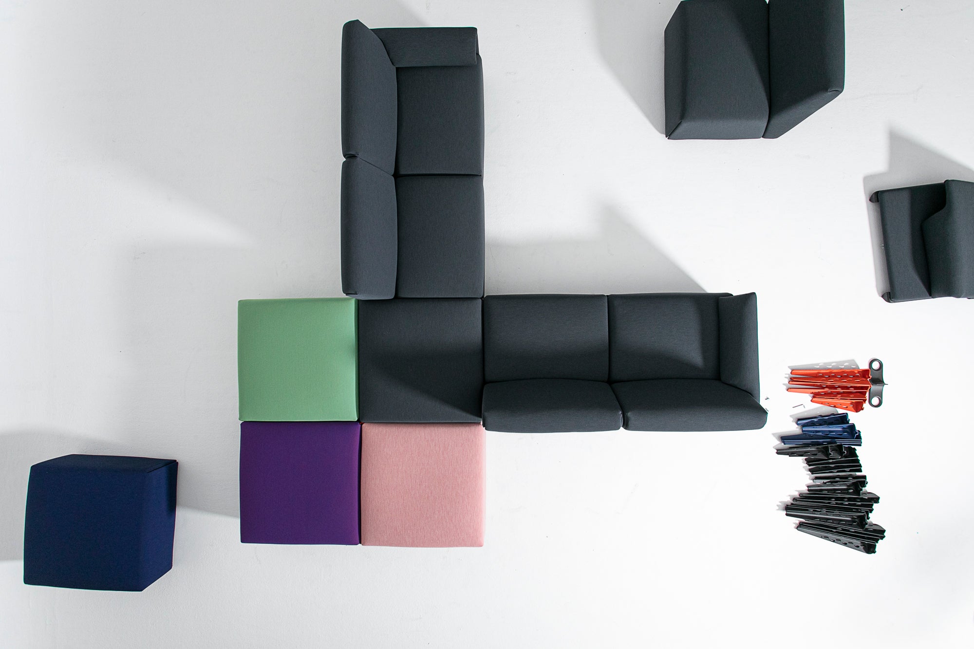 COSTUME upholstered 2-module sofa