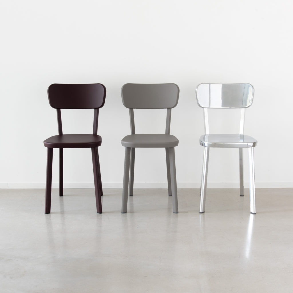 DEJA VU chair polished aluminum