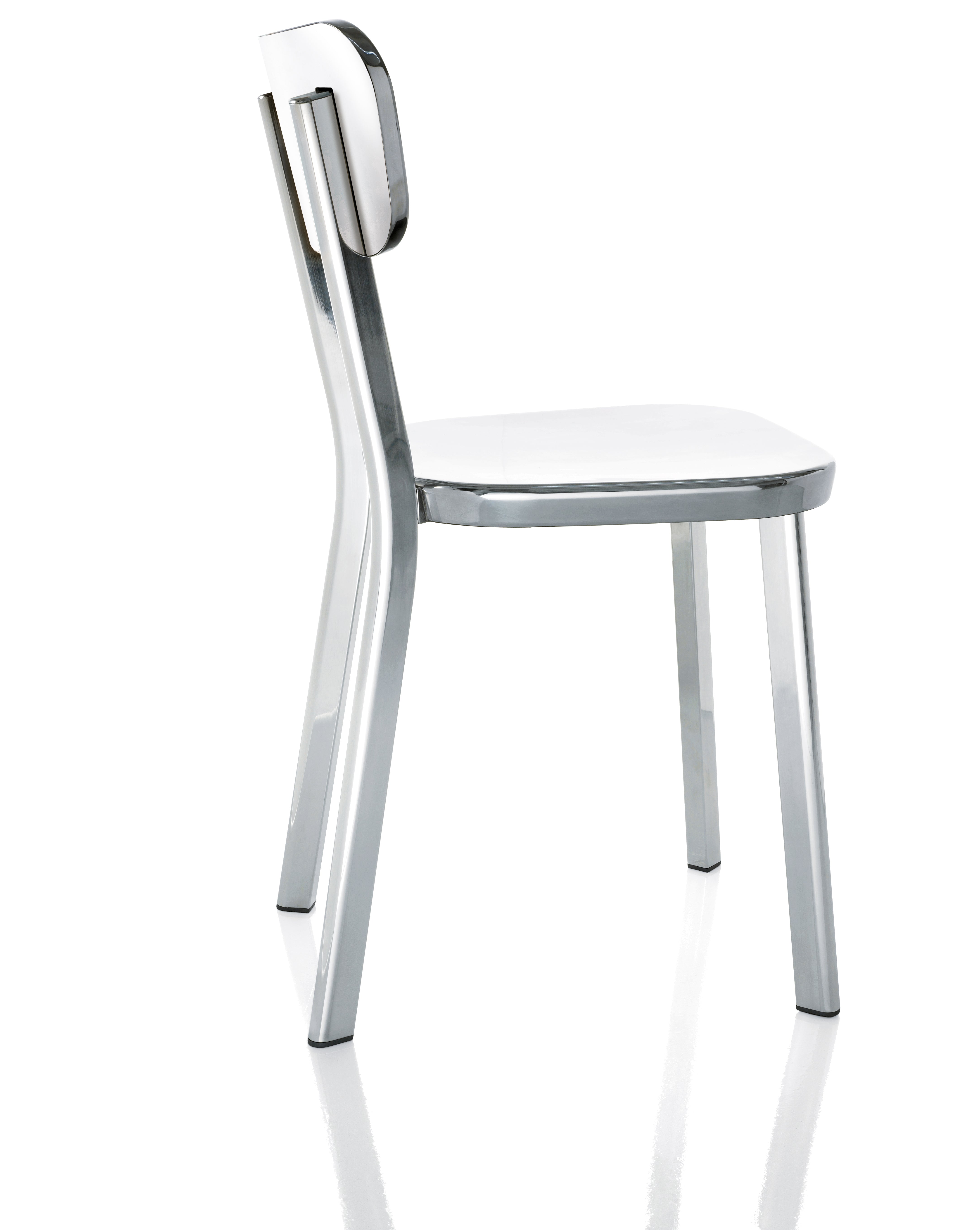 DEJA VU chair polished aluminum